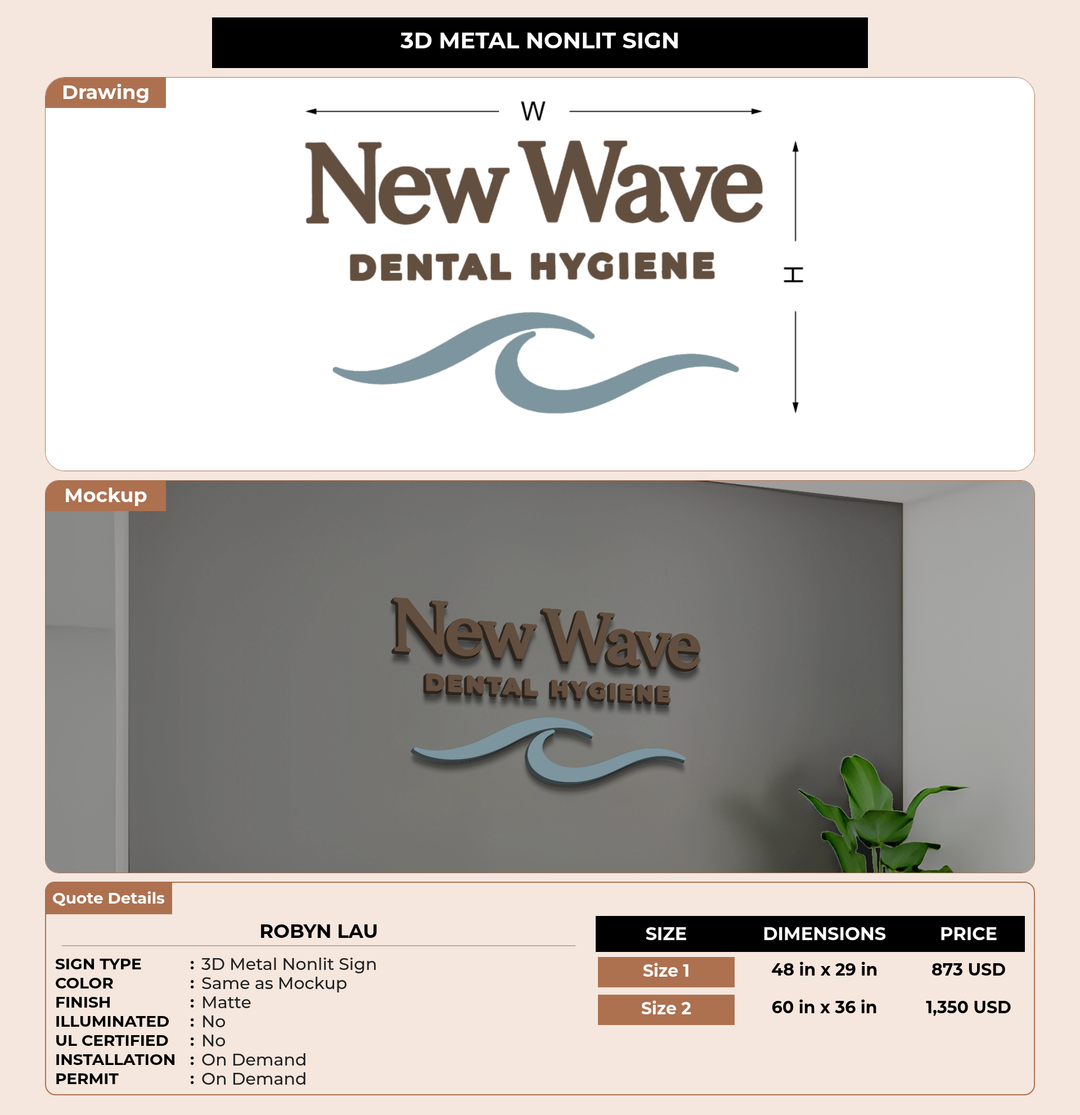 CUSTOM MOCKUP SIGN FOR Robyn Lau