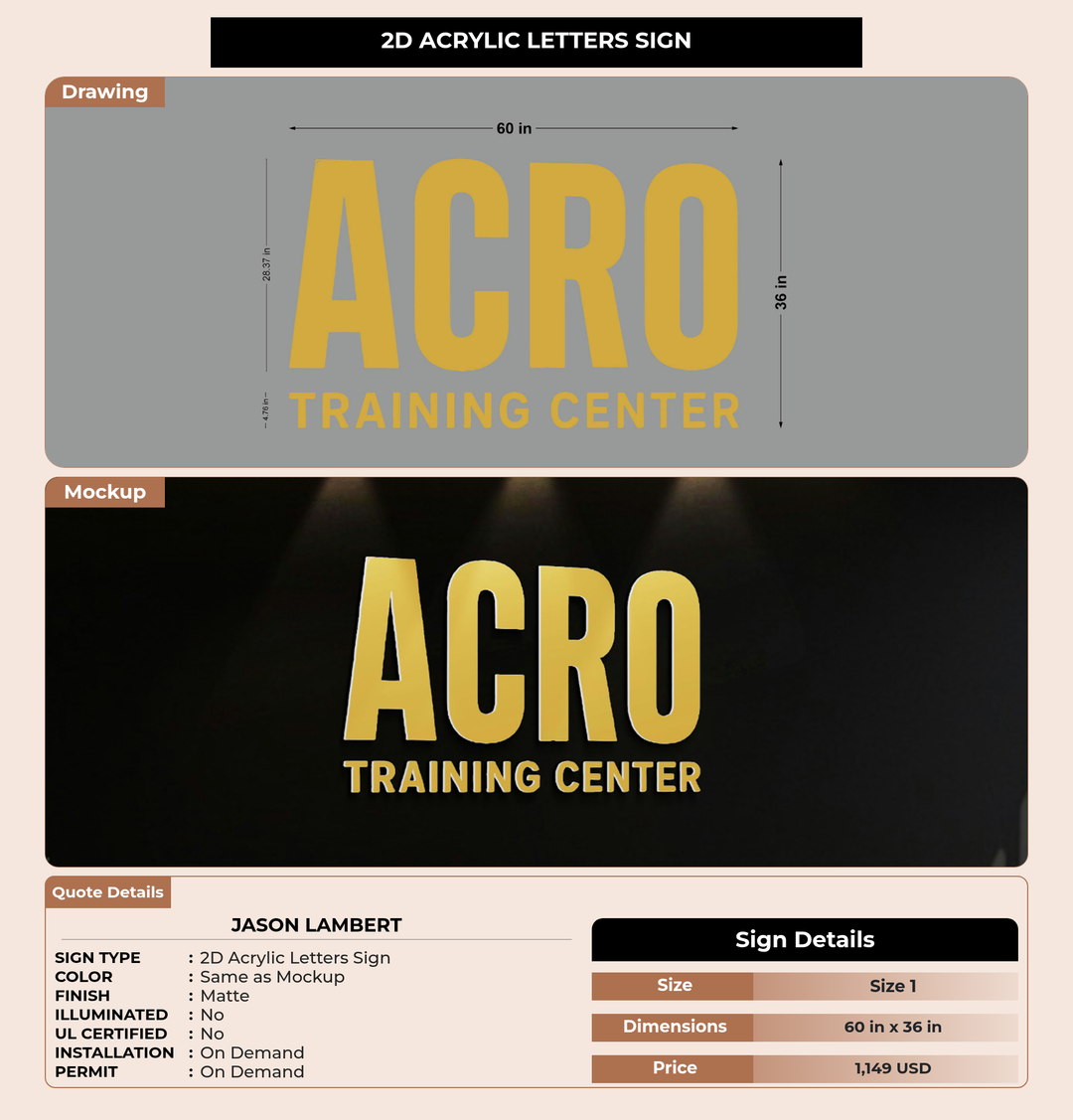 CUSTOM MOCKUP SIGN FOR Jason Lambert