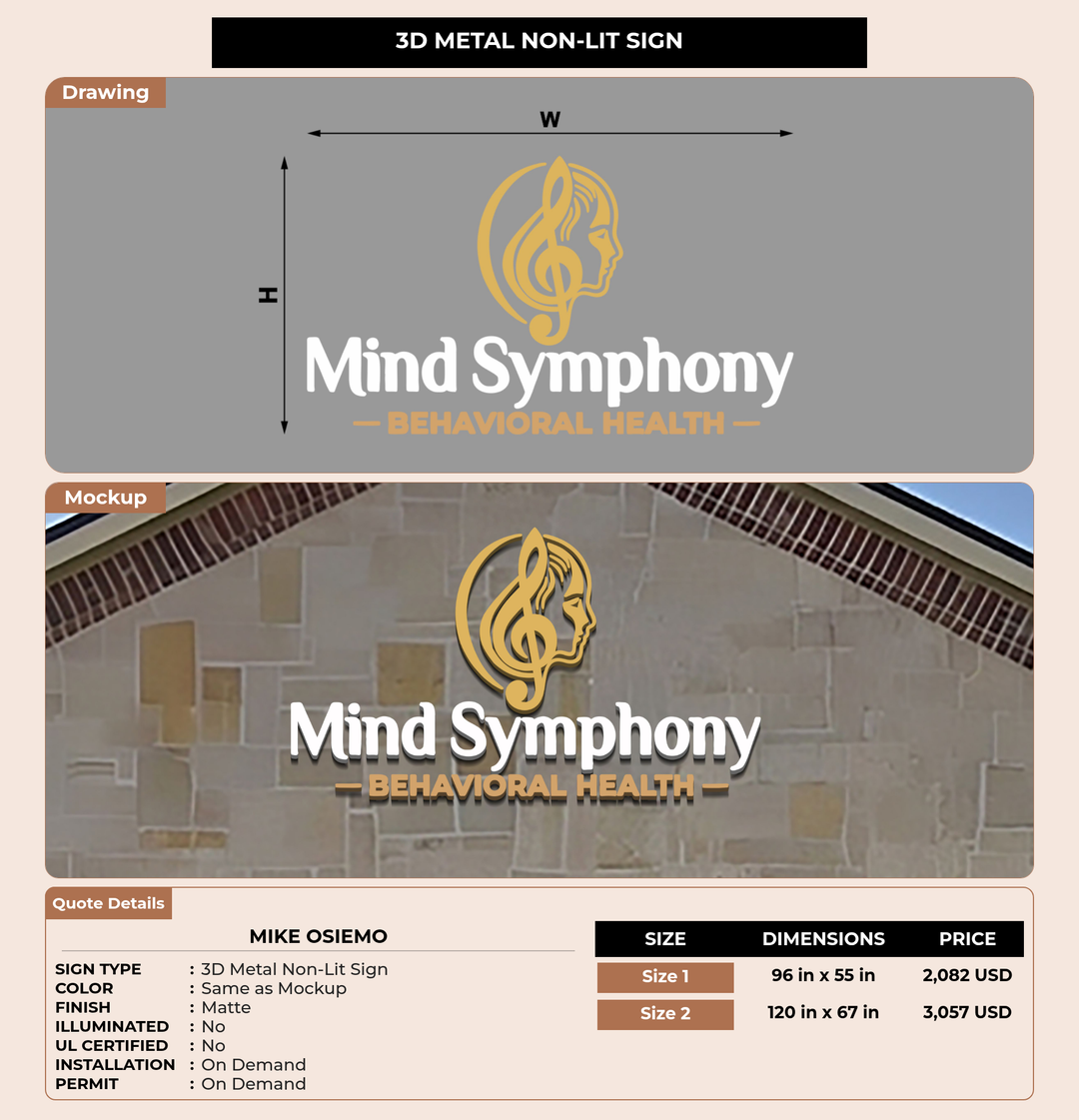 CUSTOM MOCKUP SIGN FOR Mike Osiemo