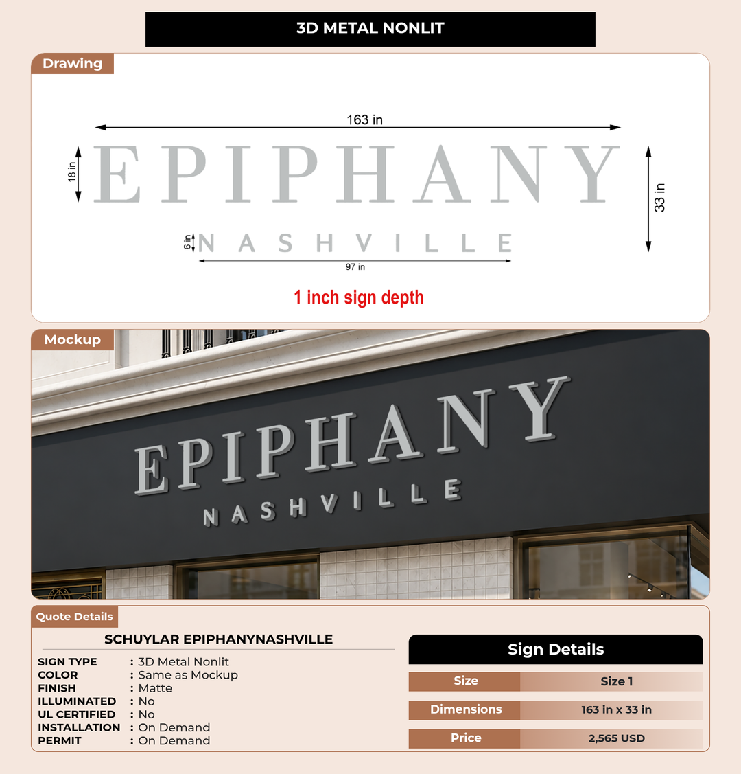 CUSTOM MOCKUP SIGN FOR Schuylar Epiphanynashville