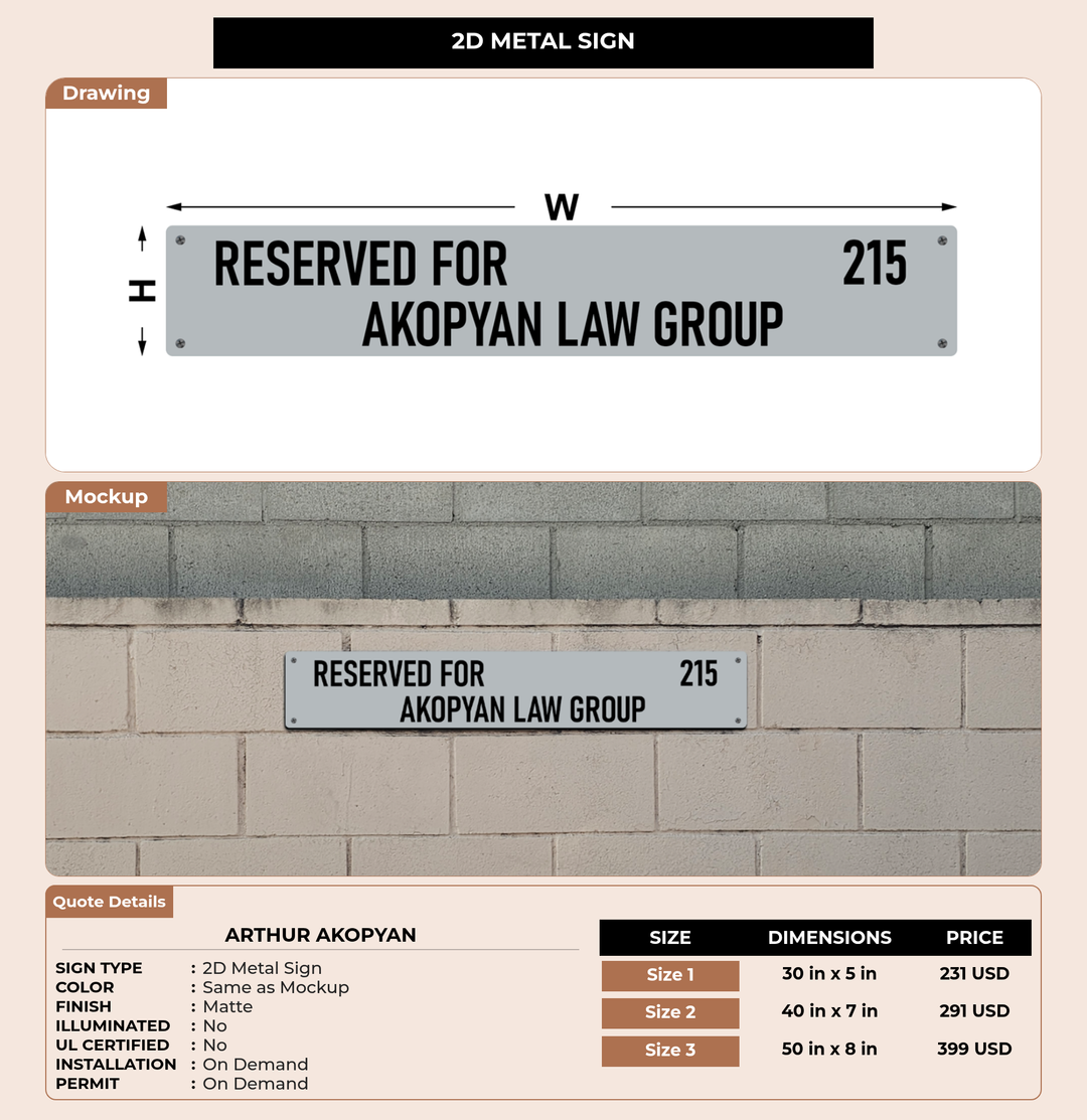 CUSTOM MOCKUP SIGN FOR Arthur Akopyan