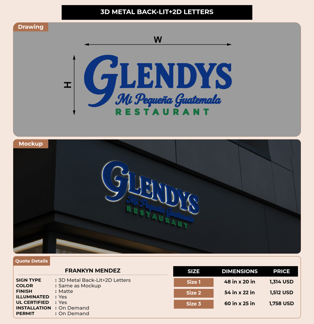 CUSTOM MOCKUP SIGN FOR Frankyn Mendez