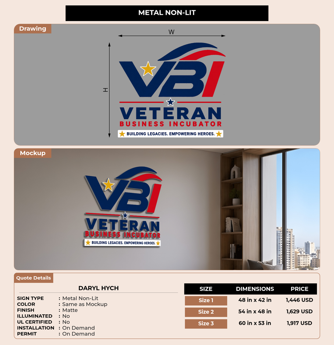 CUSTOM MOCKUP SIGN FOR Daryl Hych