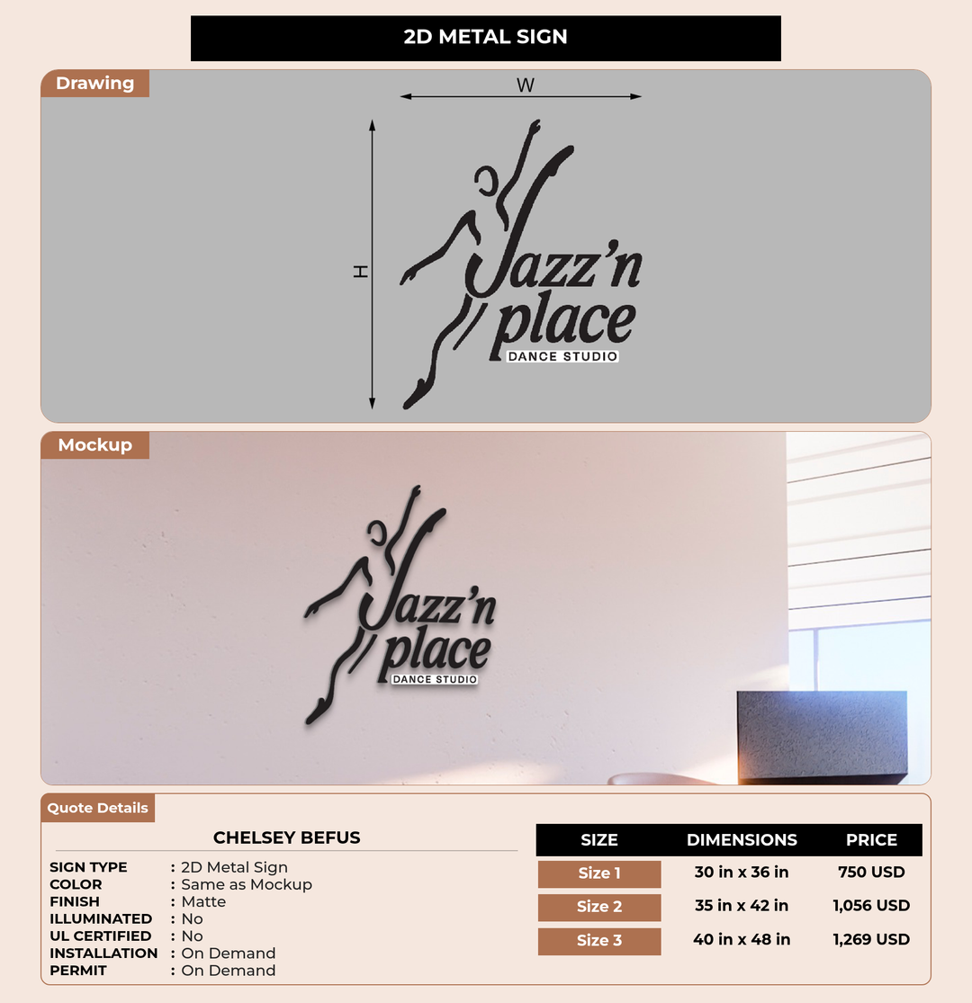 CUSTOM MOCKUP SIGN FOR chelsey befus