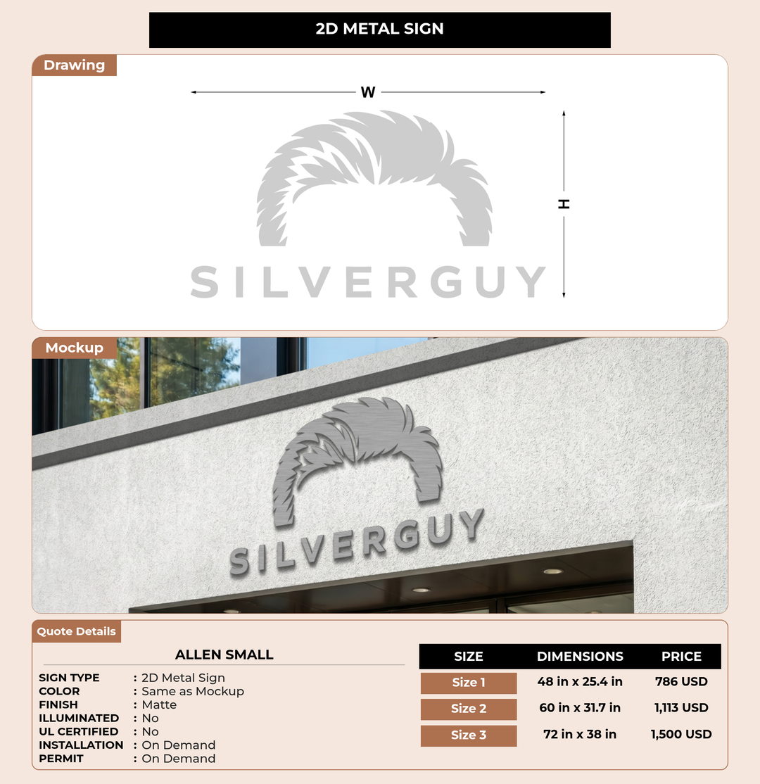 CUSTOM MOCKUP SIGN FOR Allen Small