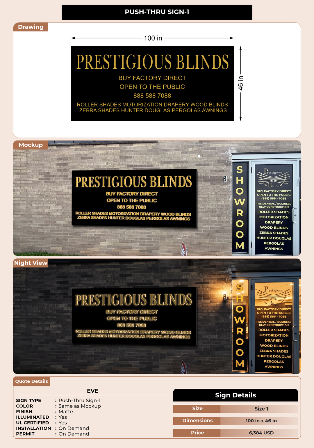CUSTOM MOCKUP SIGN FOR Eve