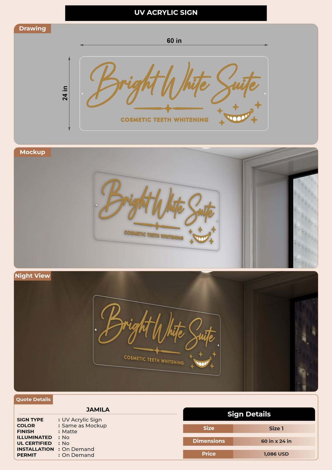 CUSTOM MOCKUP SIGN FOR Jamila