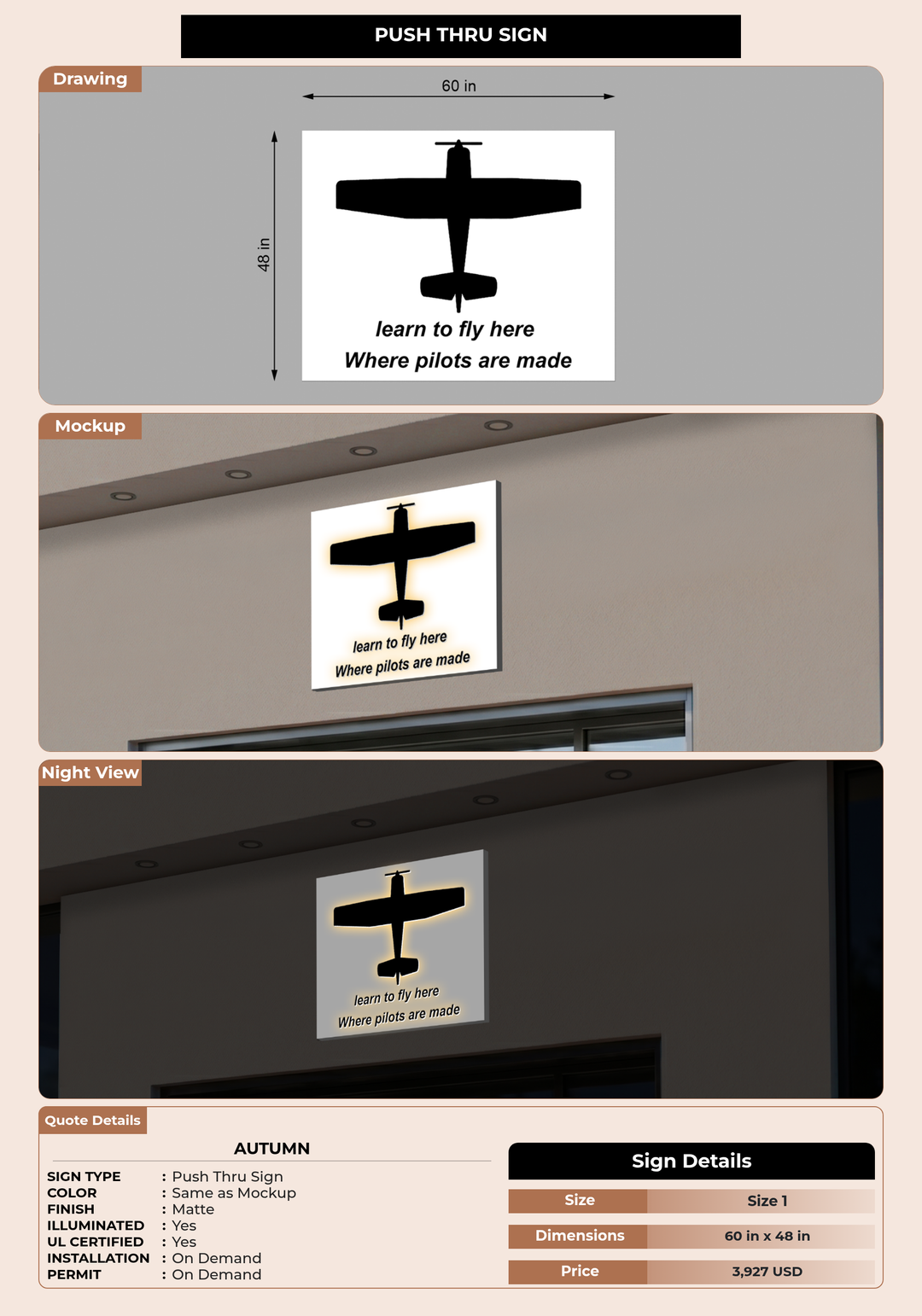 CUSTOM MOCKUP SIGN FOR Autumn
