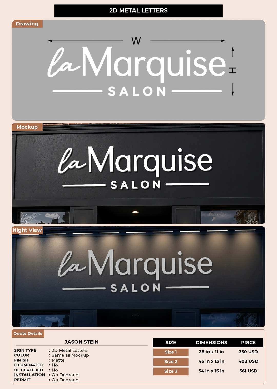 CUSTOM MOCKUP SIGN FOR Jason Stein