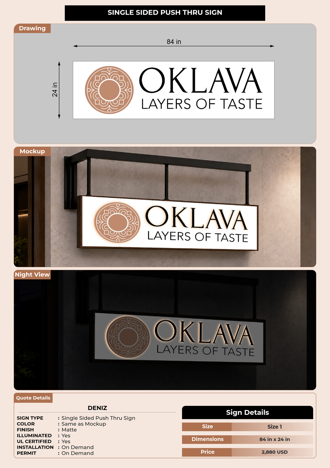CUSTOM MOCKUP SIGN FOR Deniz