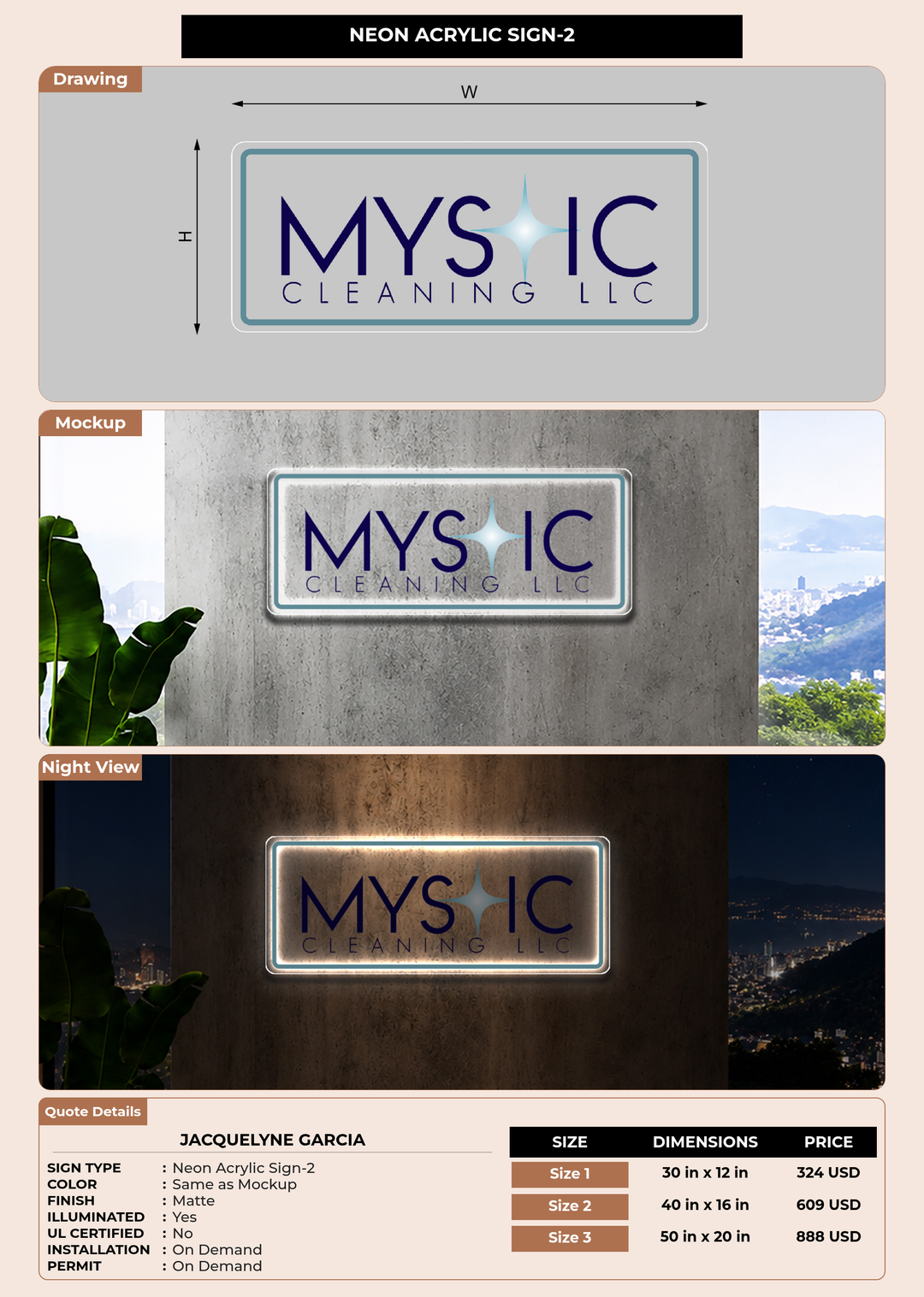 CUSTOM MOCKUP SIGN FOR Jacquelyne Garcia