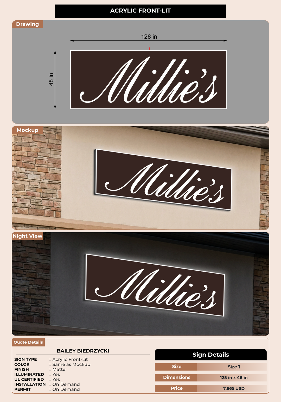 CUSTOM MOCKUP SIGN FOR Bailey Biedrzycki