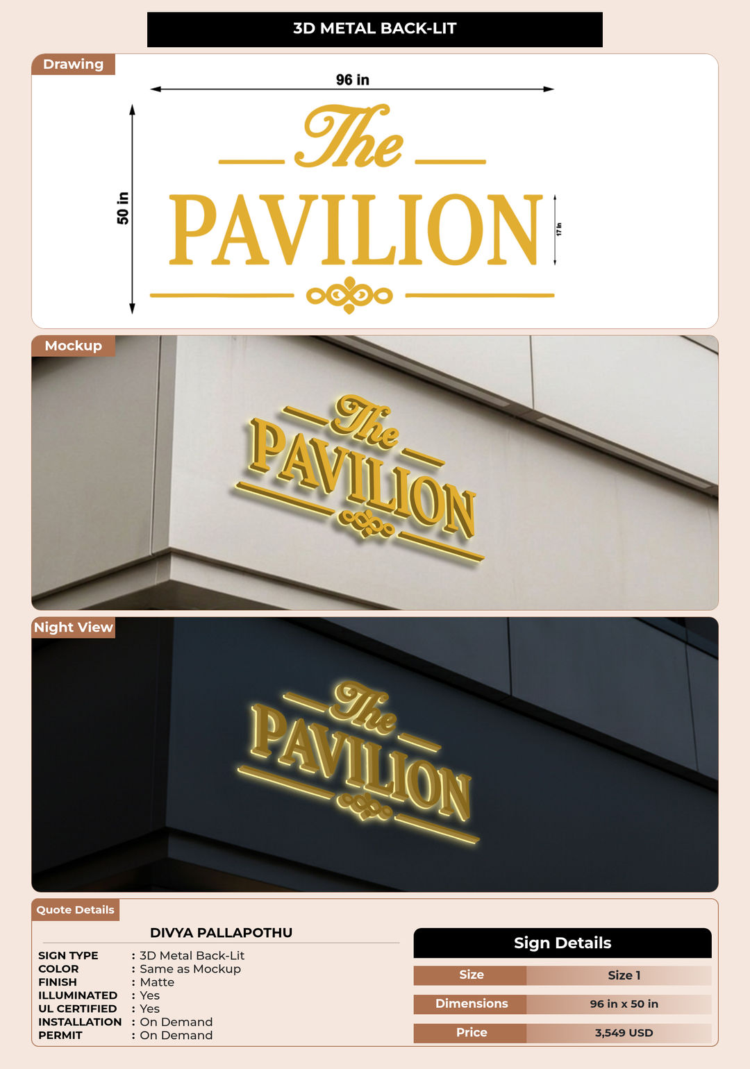 CUSTOM MOCKUP SIGN FOR Divya Pallapothu