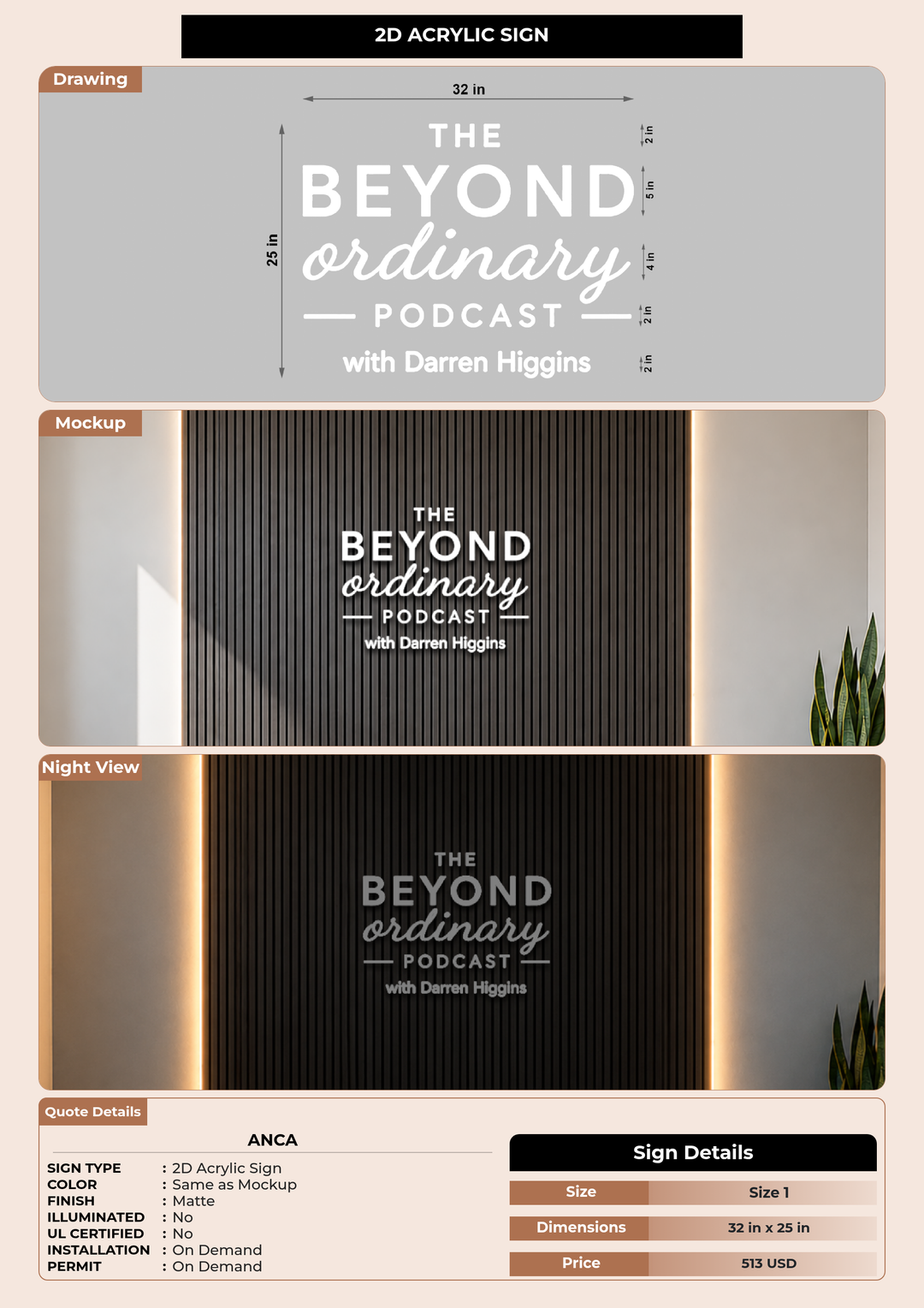 CUSTOM MOCKUP SIGN FOR Anca