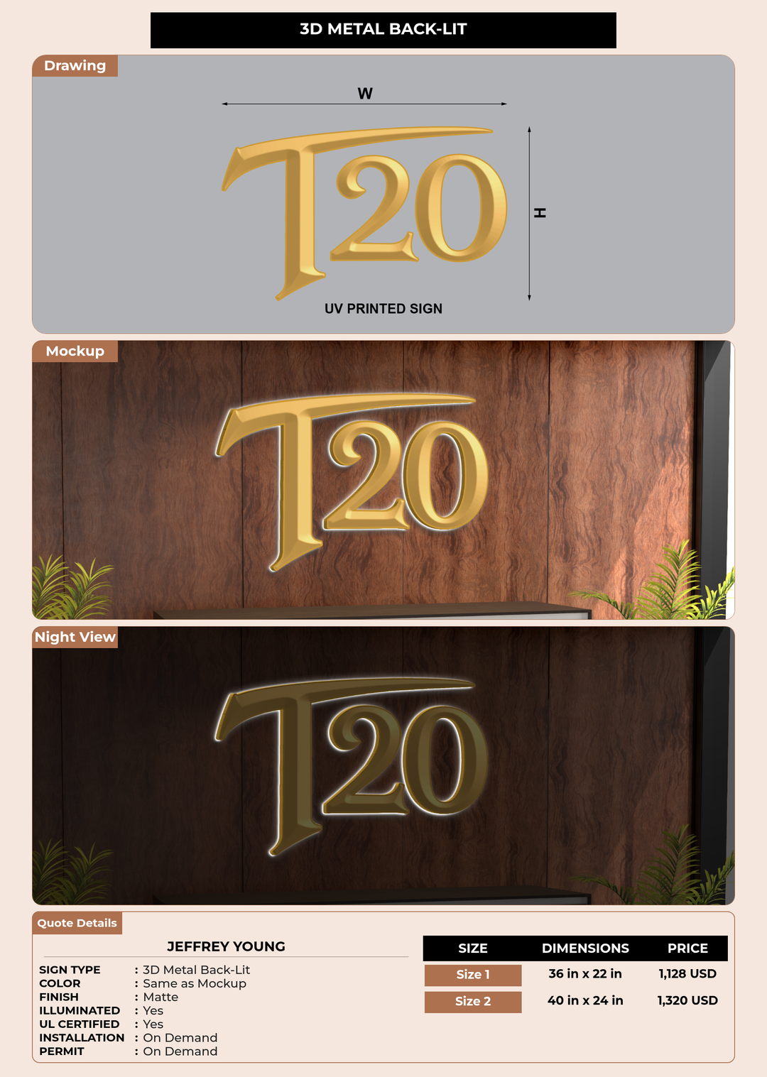 CUSTOM MOCKUP SIGN FOR Jeffrey Young