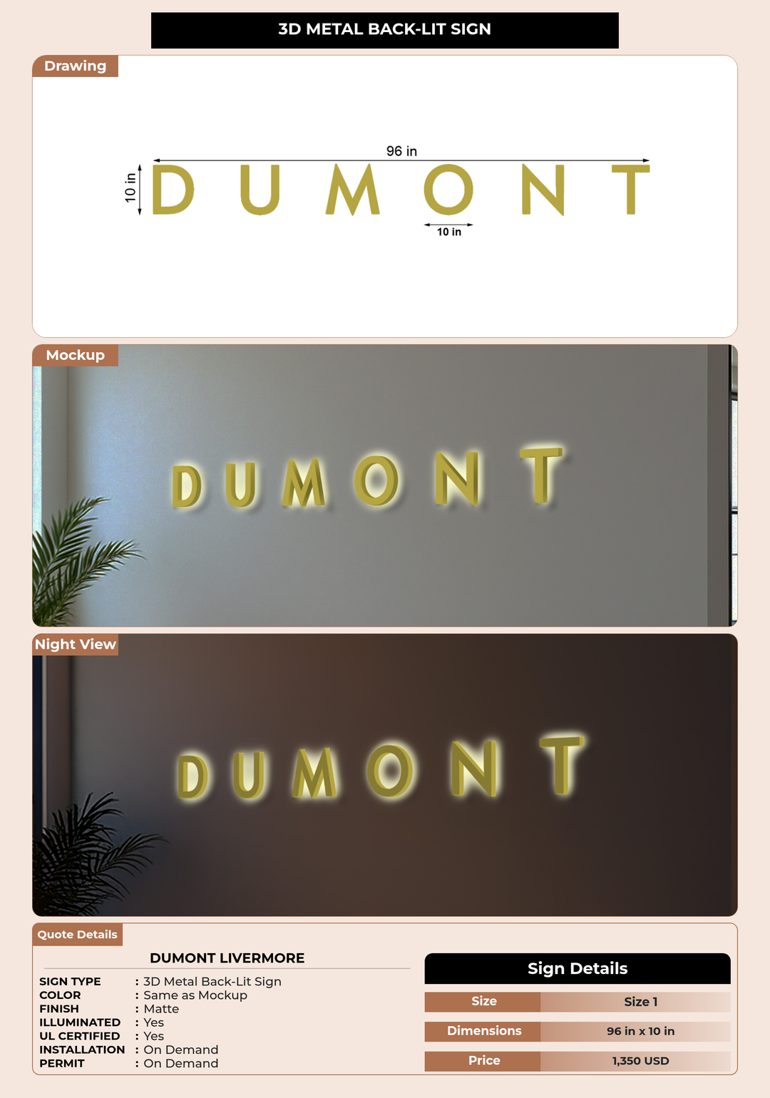 CUSTOM MOCKUP SIGN FOR Dumont Livermore