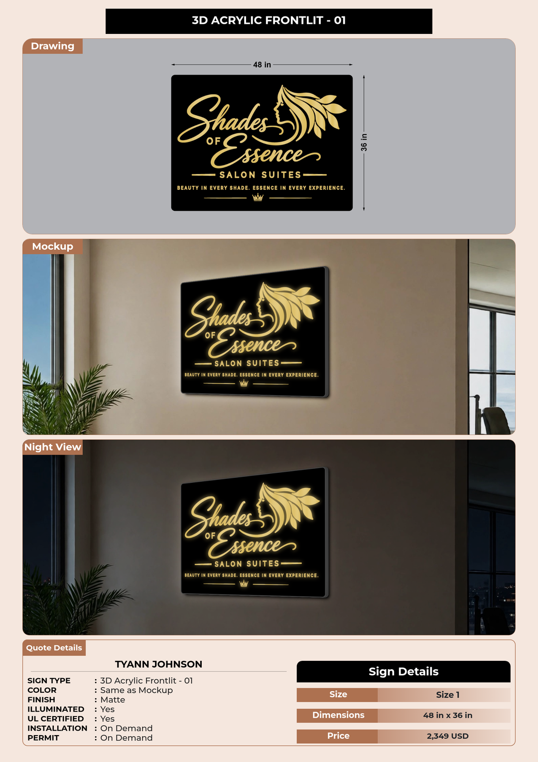 CUSTOM MOCKUP SIGN FOR TyAnn Johnson