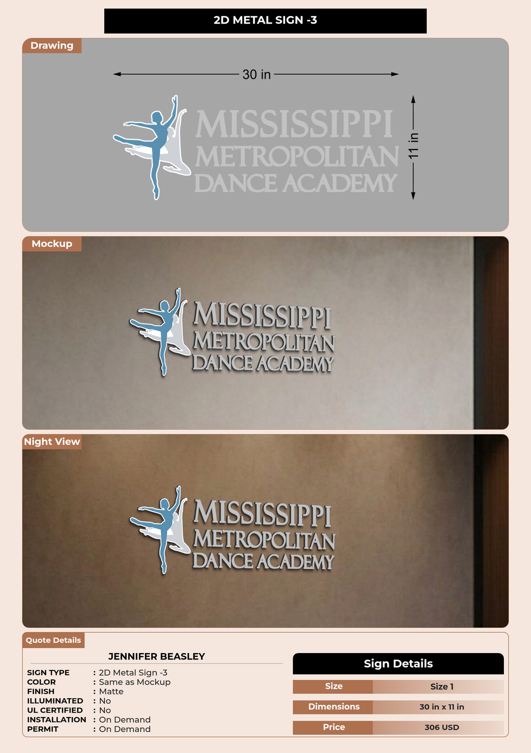 CUSTOM MOCKUP SIGN FOR Jennifer Beasley