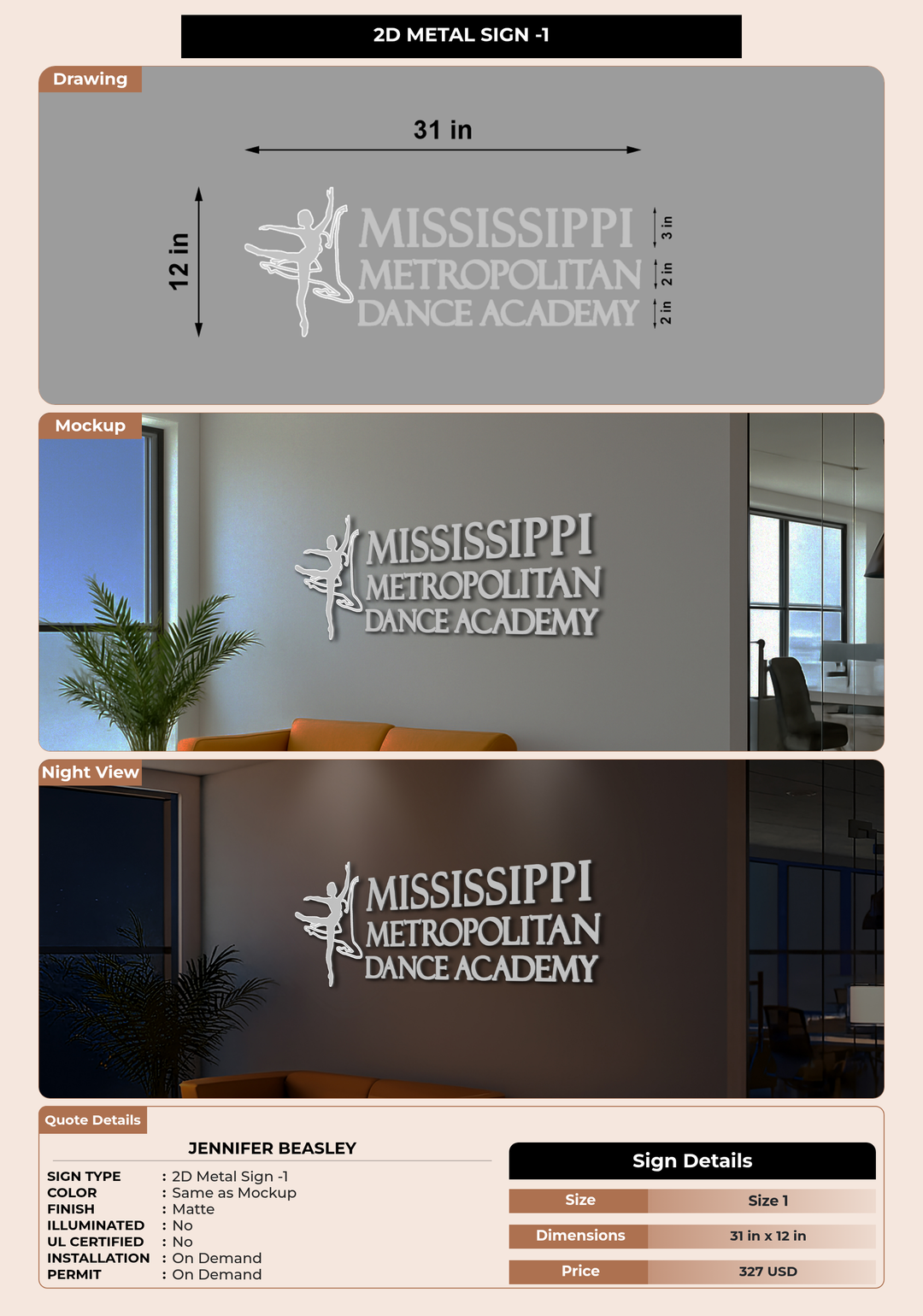 CUSTOM MOCKUP SIGN FOR Jennifer Beasley