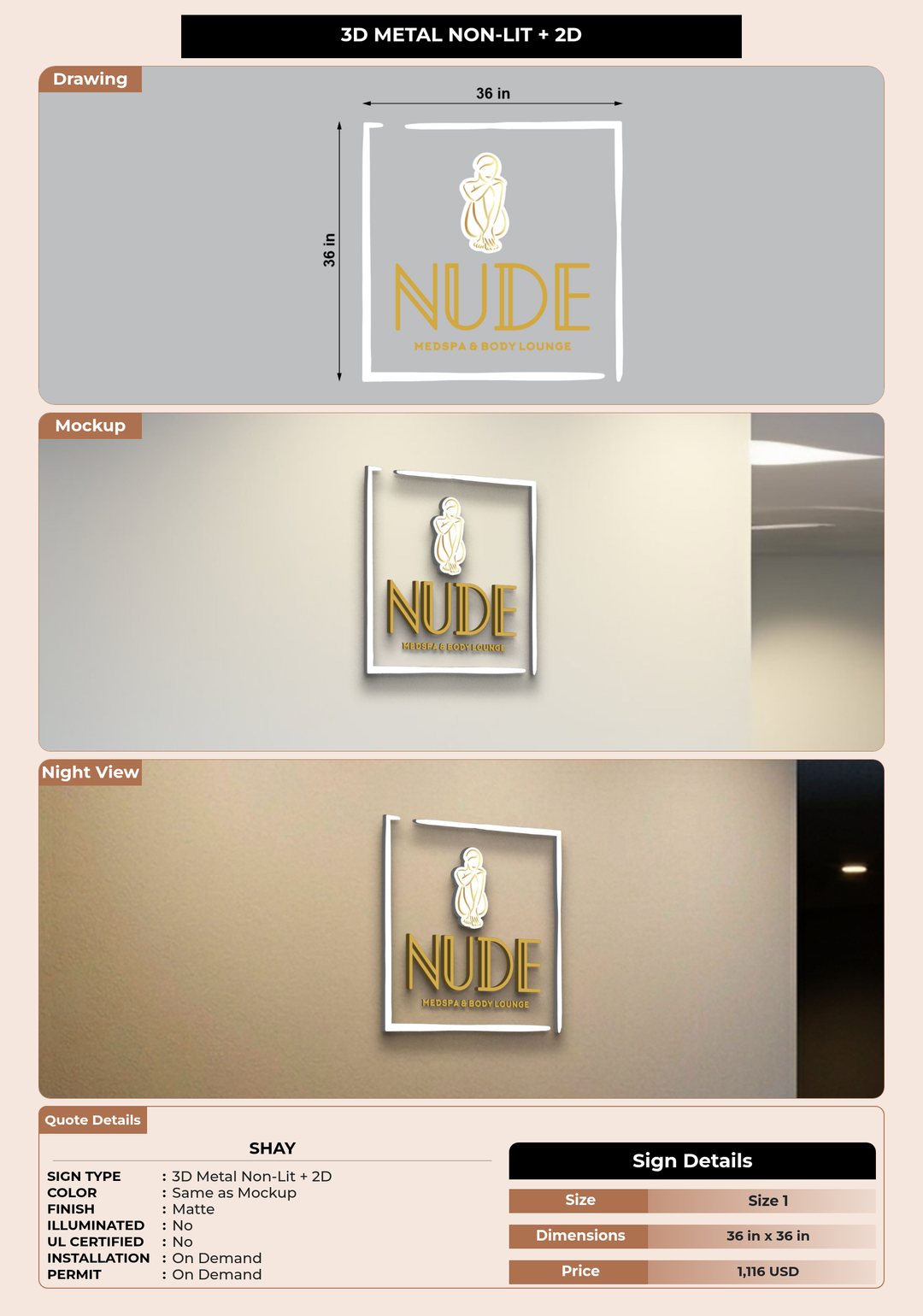 CUSTOM MOCKUP SIGN FOR Shay