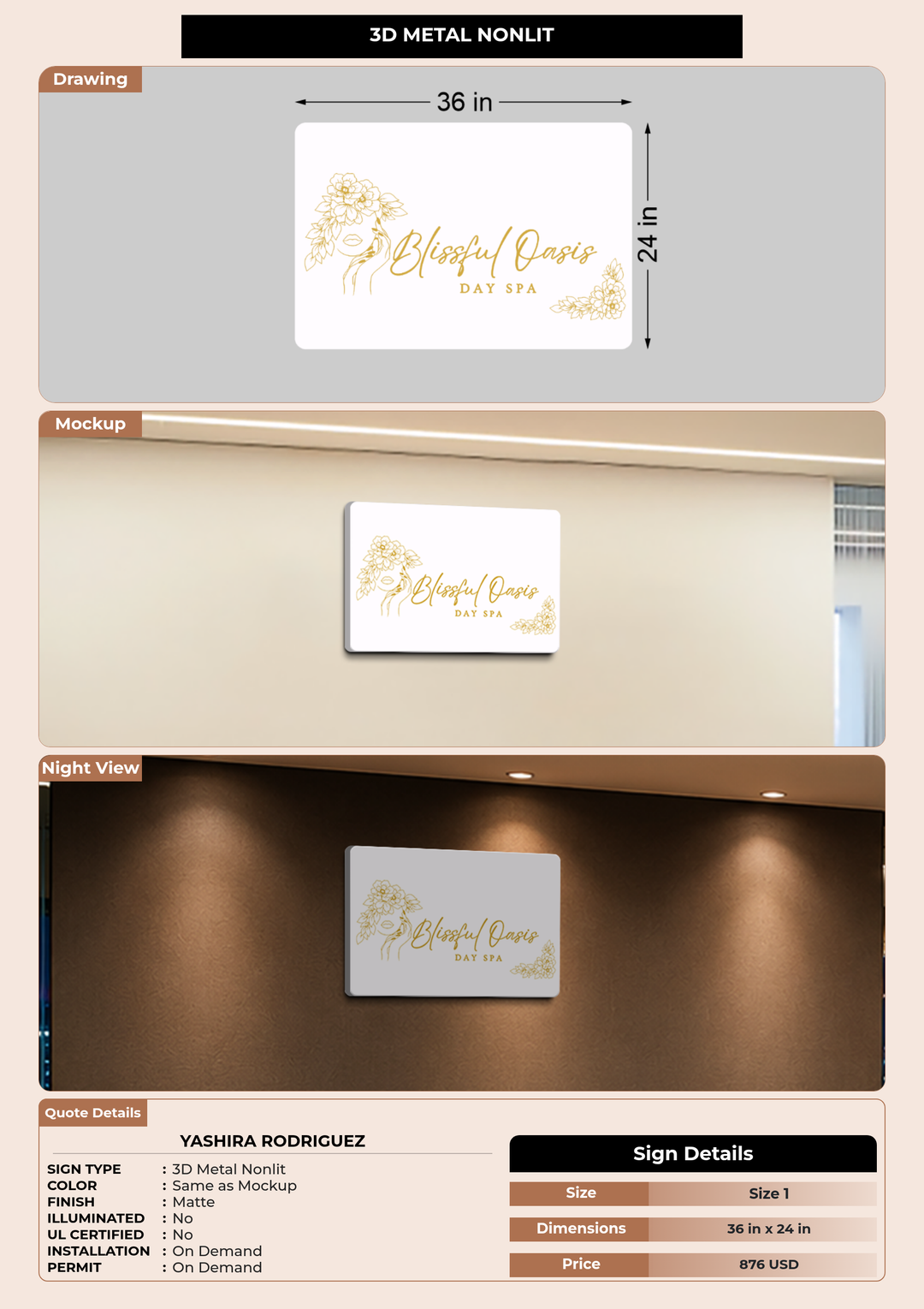 CUSTOM MOCKUP SIGN FOR Yashira Rodriguez
