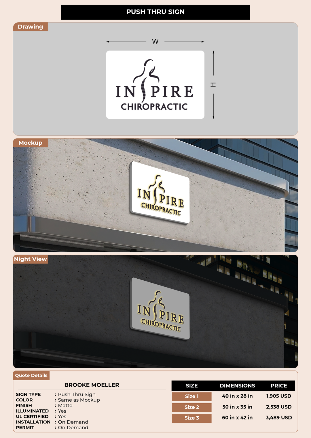 CUSTOM MOCKUP SIGN FOR Brooke Moeller