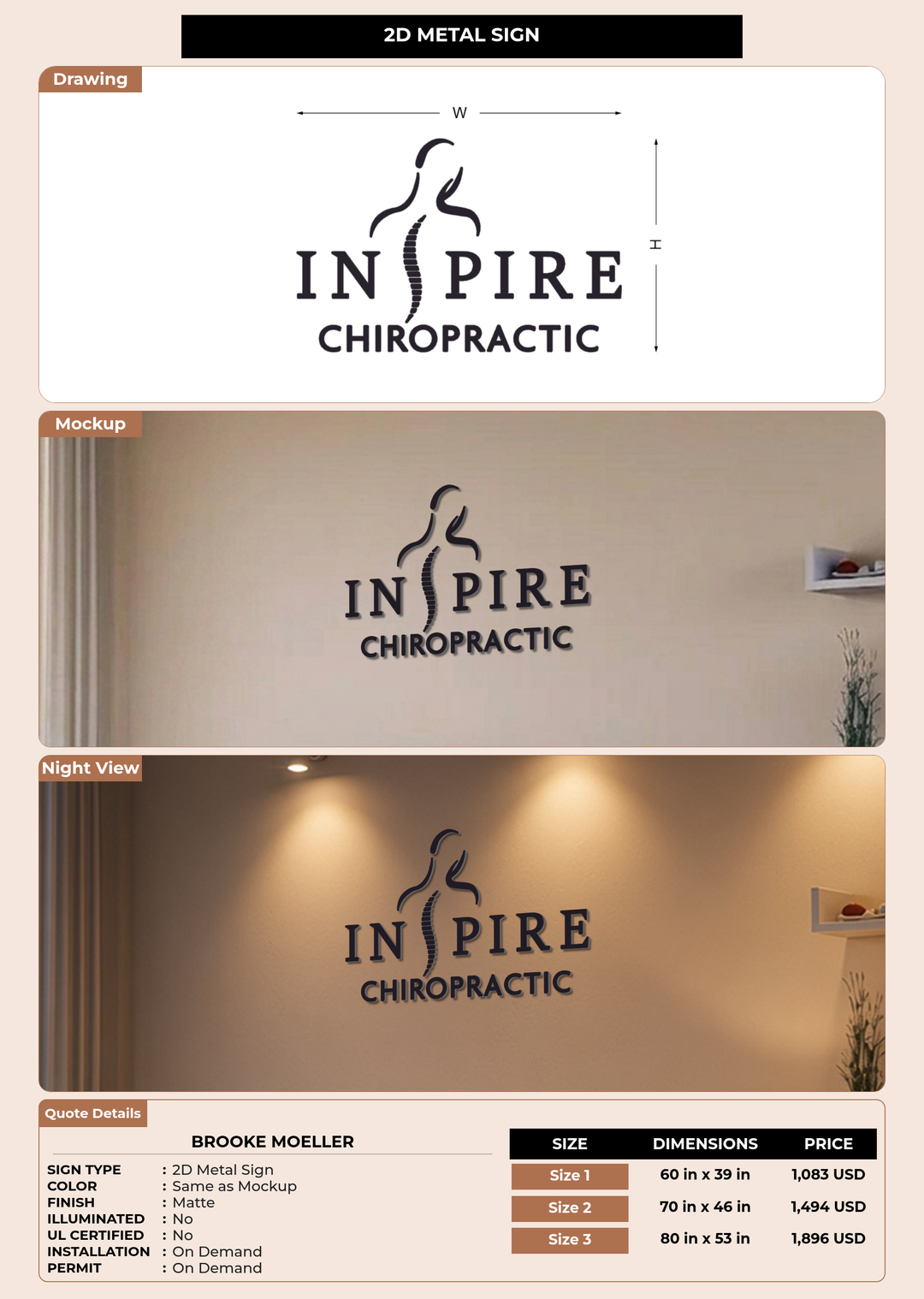 CUSTOM MOCKUP SIGN FOR Brooke Moeller