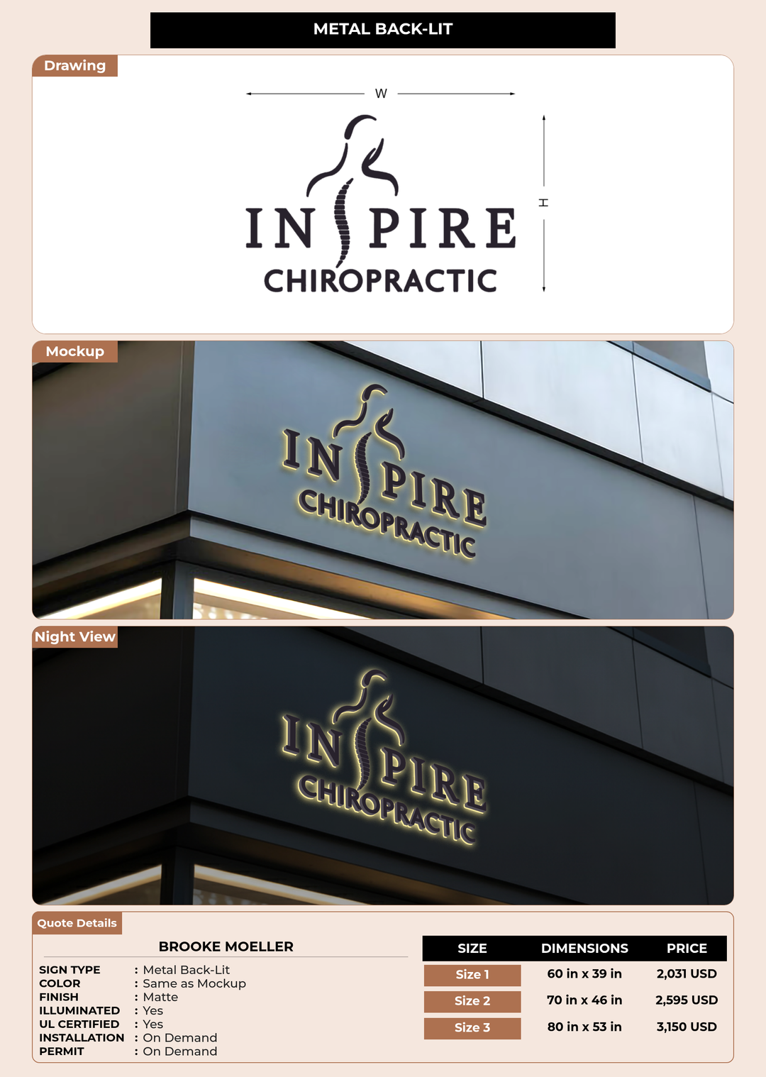 CUSTOM MOCKUP SIGN FOR Brooke Moeller