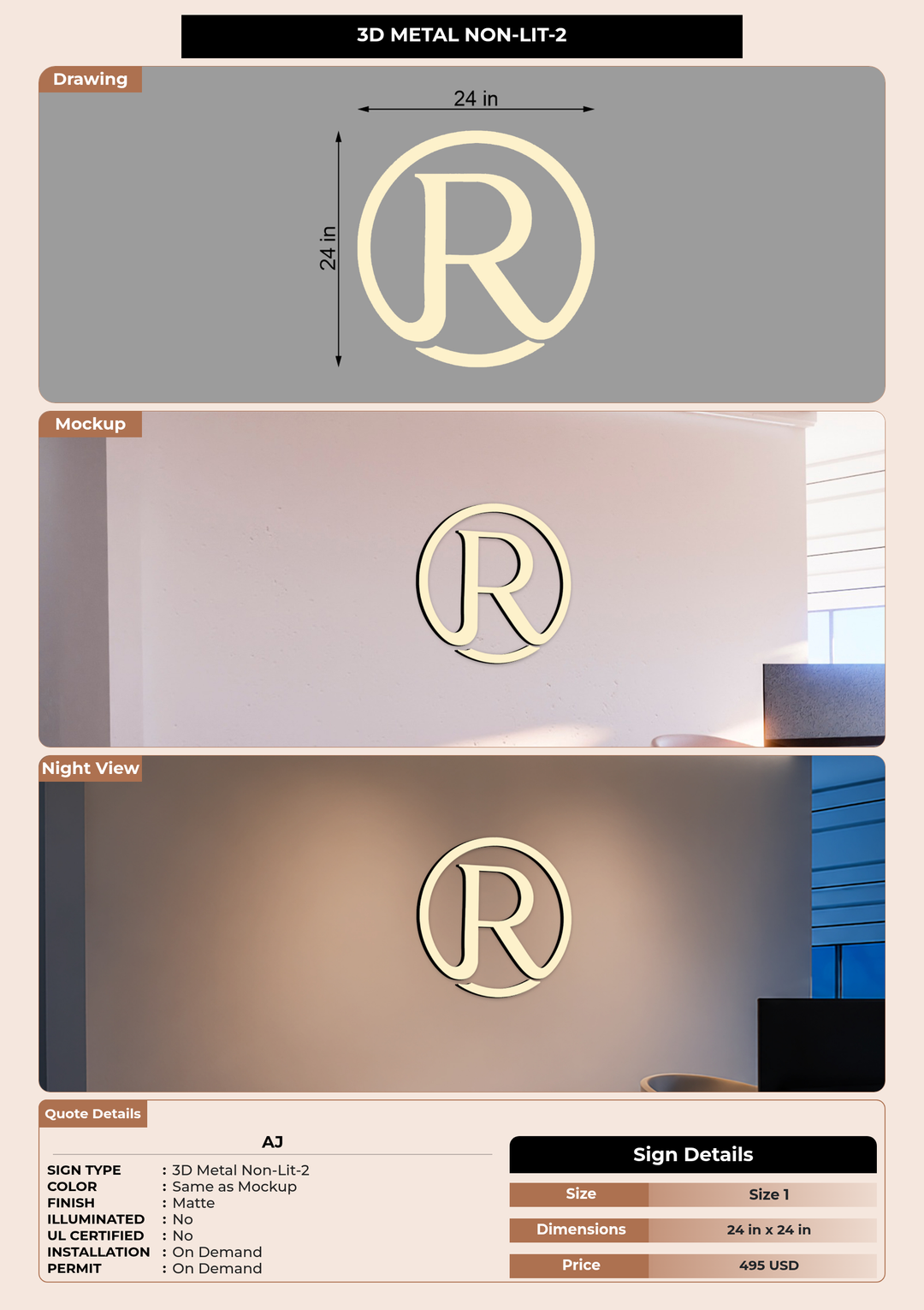 CUSTOM MOCKUP SIGN FOR AJ