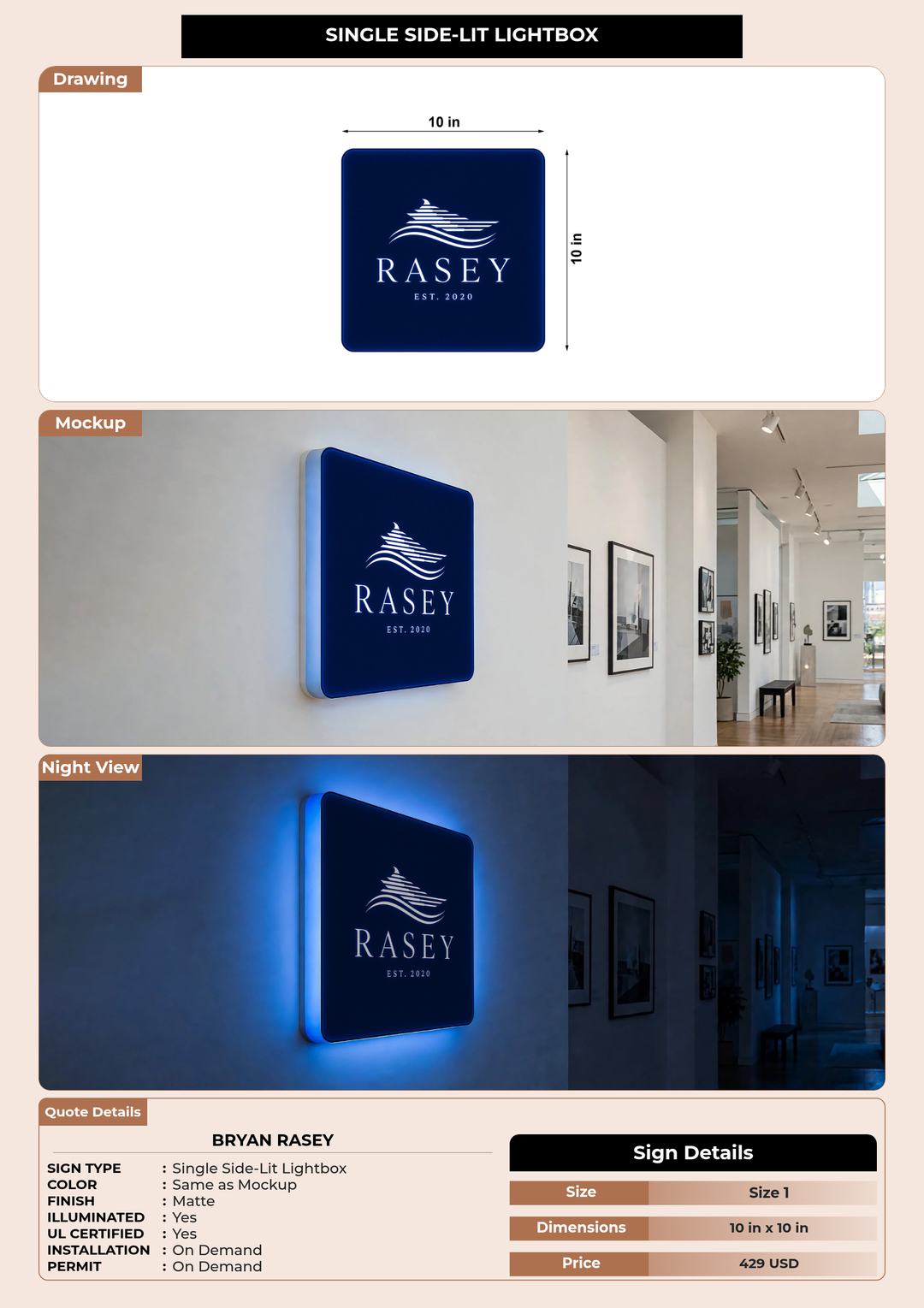 CUSTOM MOCKUP SIGN FOR Bryan Rasey