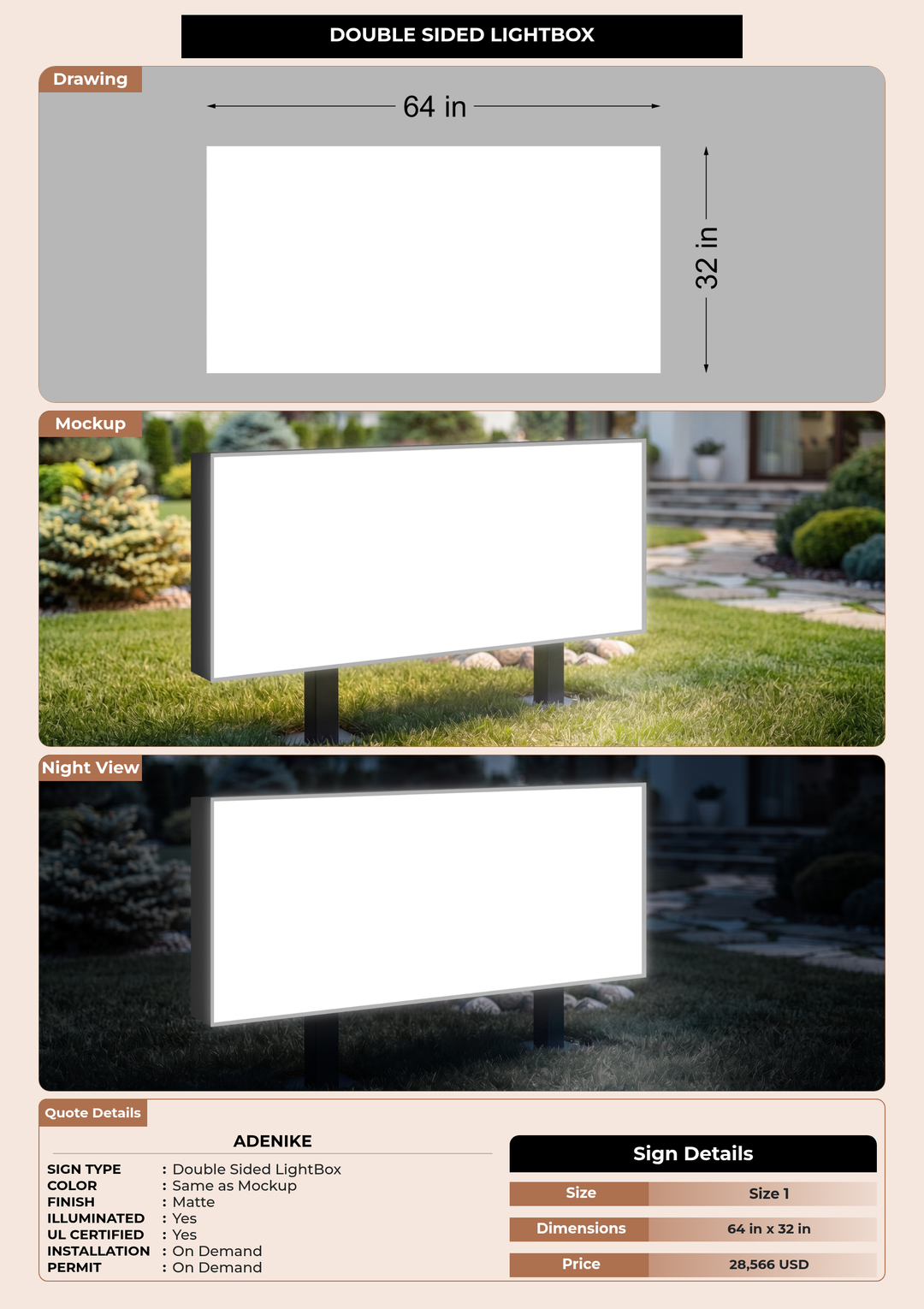 CUSTOM MOCKUP SIGN FOR Adenike