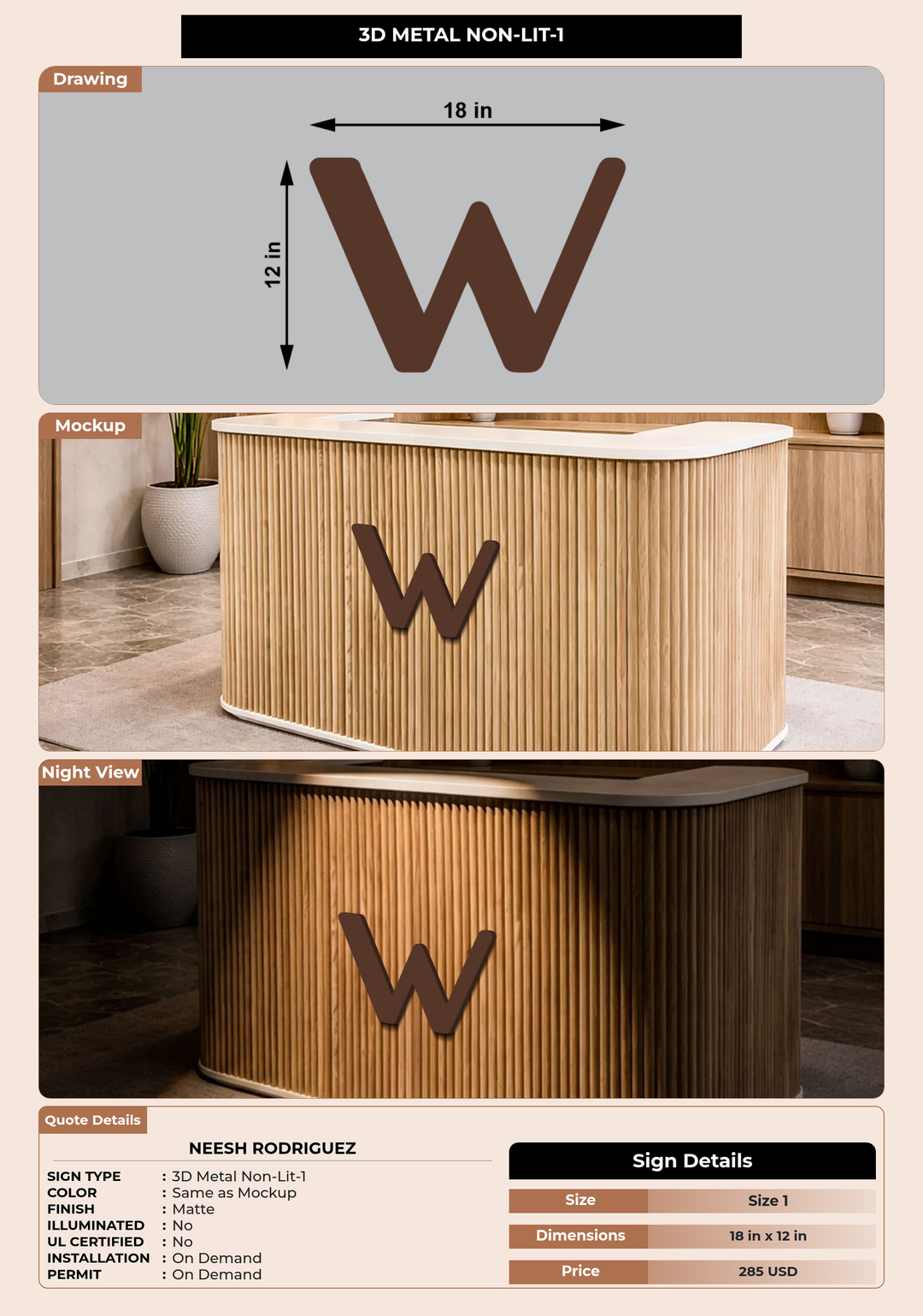 CUSTOM MOCKUP SIGN FOR Neesh Rodriguez