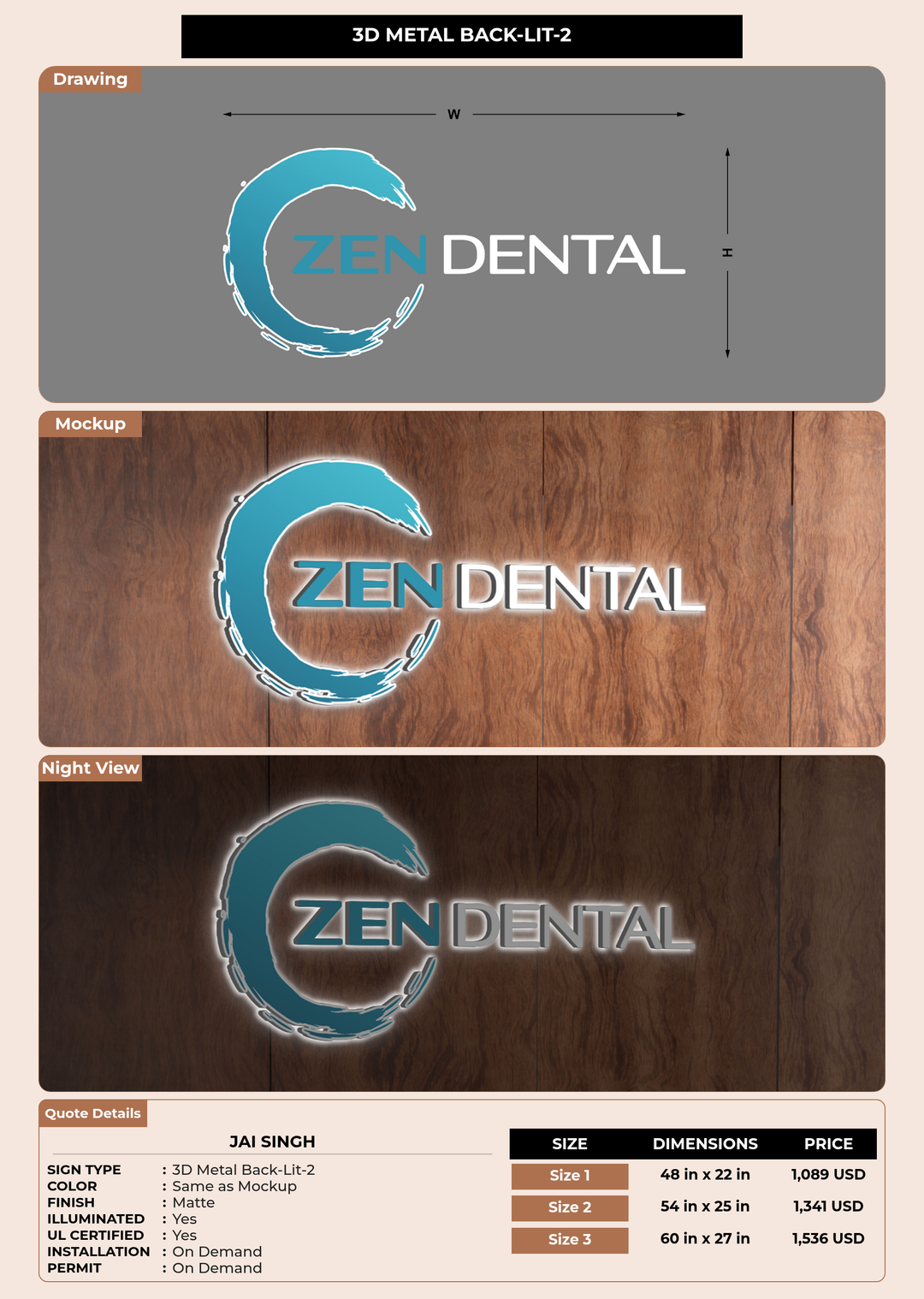 CUSTOM MOCKUP SIGN FOR Jai Singh