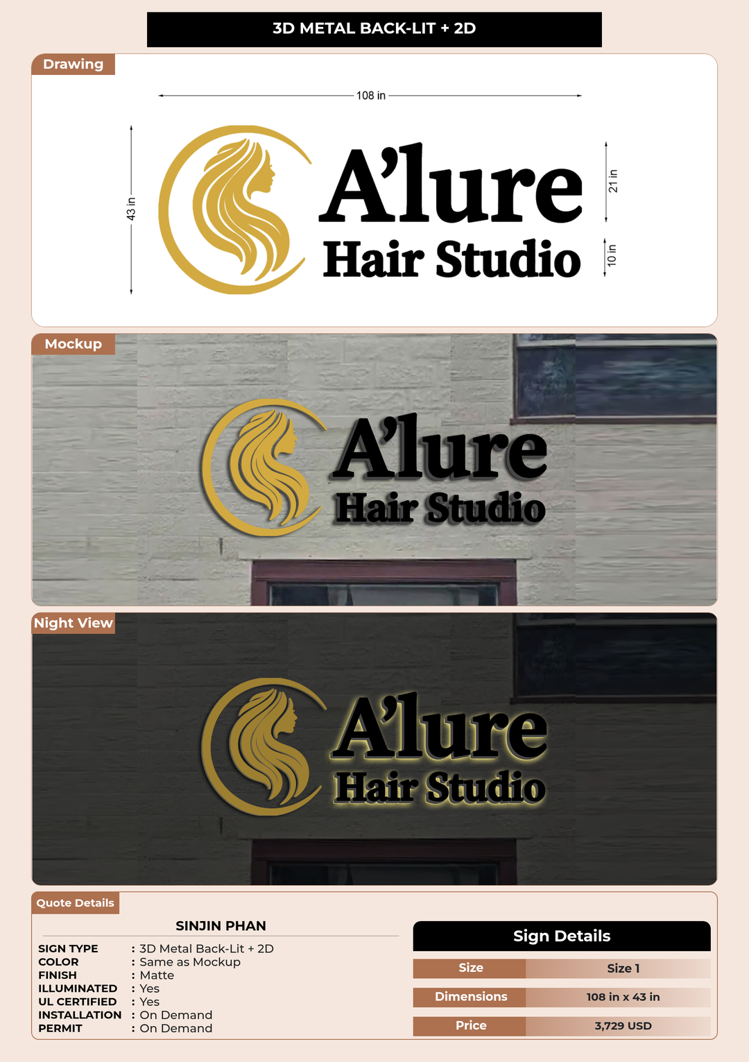 CUSTOM MOCKUP SIGN FOR Sinjin Phan