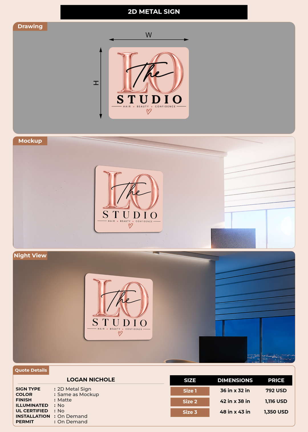 CUSTOM MOCKUP SIGN FOR Logan Nichole