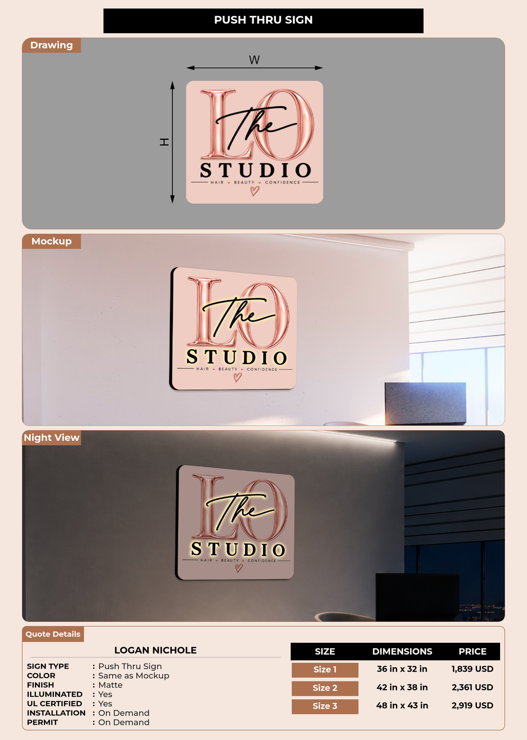 CUSTOM MOCKUP SIGN FOR Logan Nichole