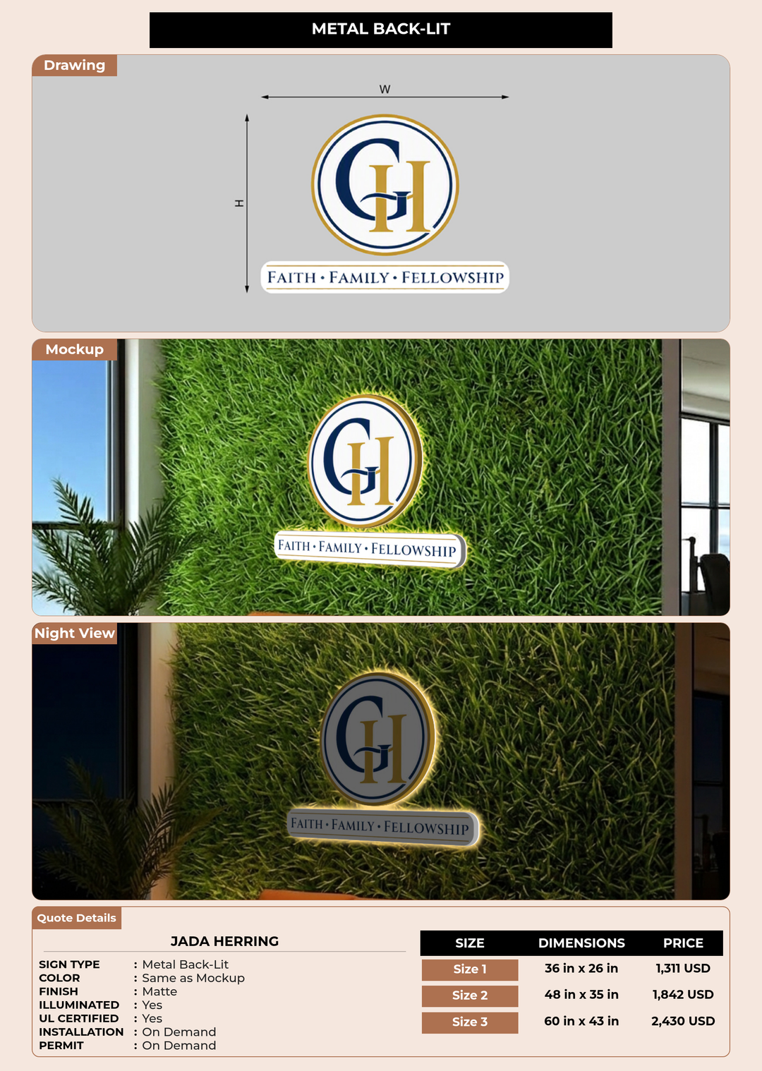 CUSTOM MOCKUP SIGN FOR Jada  Herring