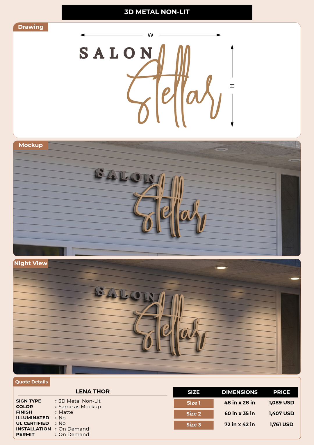 CUSTOM MOCKUP SIGN FOR Lena Thor