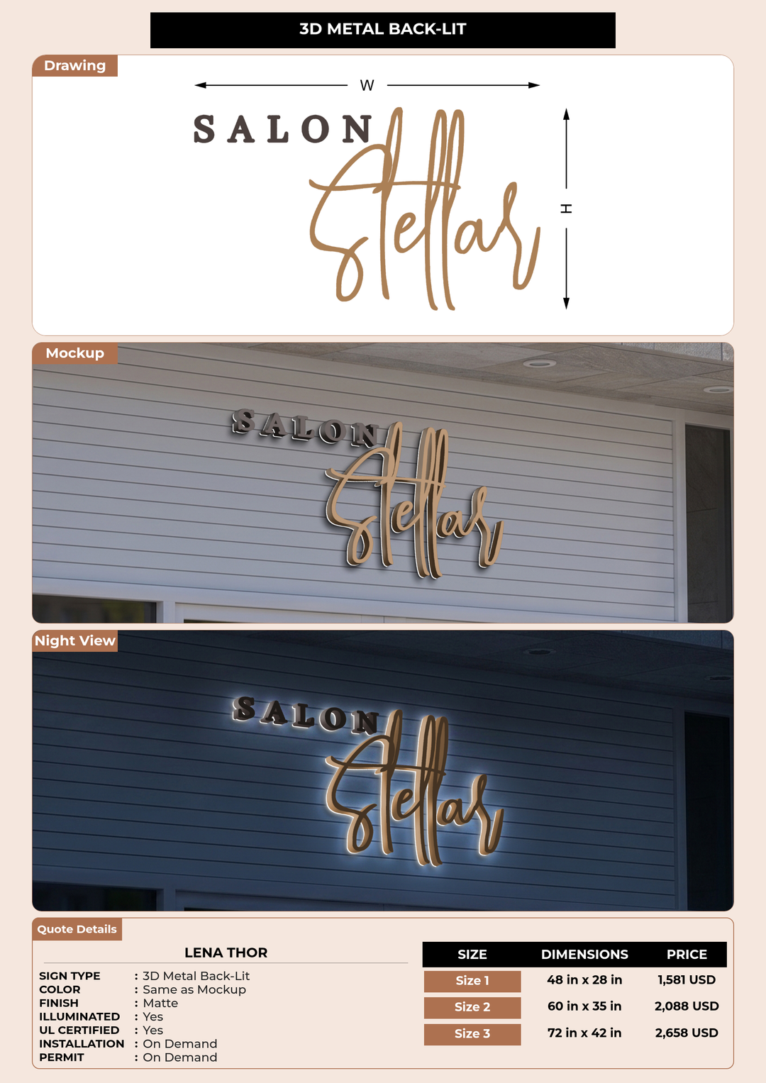 CUSTOM MOCKUP SIGN FOR Lena Thor