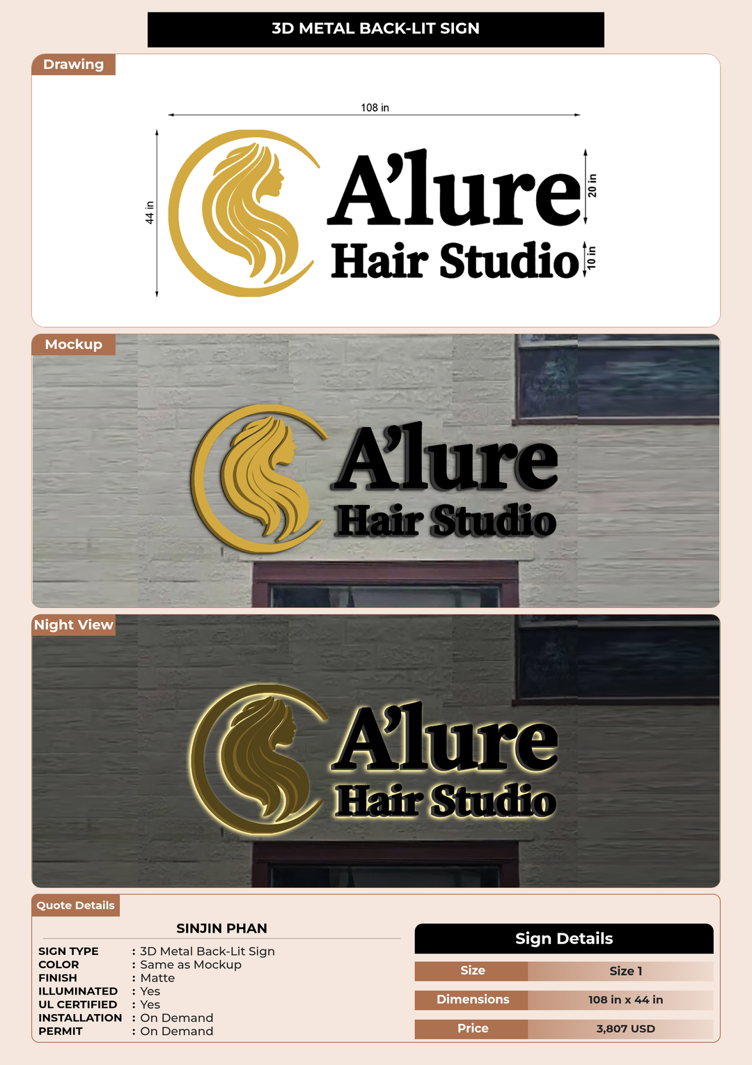 CUSTOM MOCKUP SIGN FOR Sinjin Phan