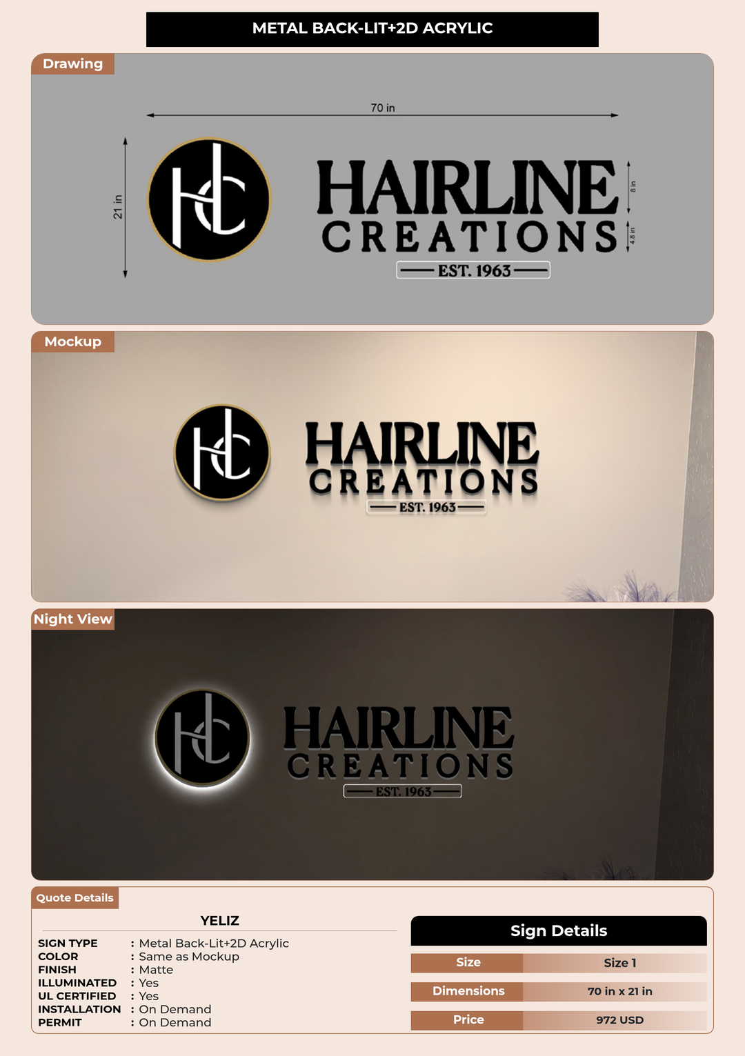 CUSTOM MOCKUP SIGN FOR Yeliz