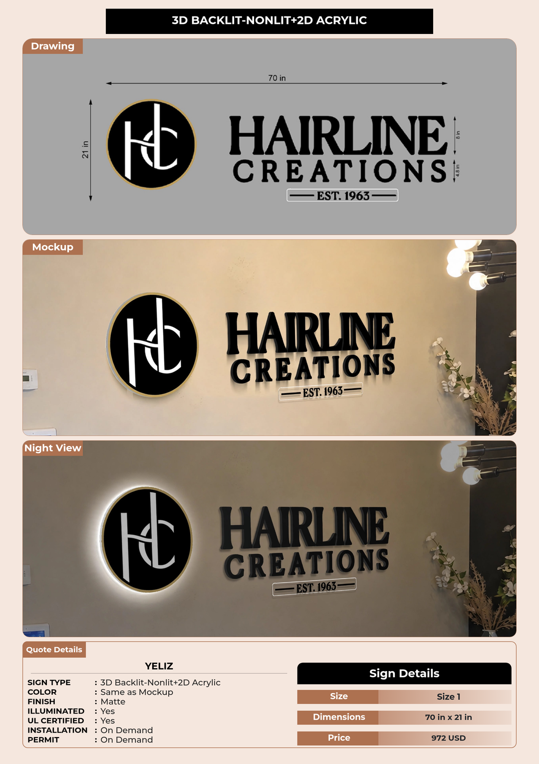 CUSTOM MOCKUP SIGN FOR Yeliz