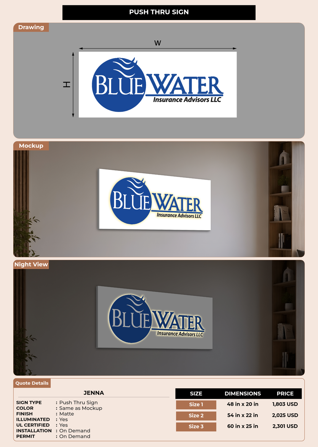 CUSTOM MOCKUP SIGN FOR Jenna