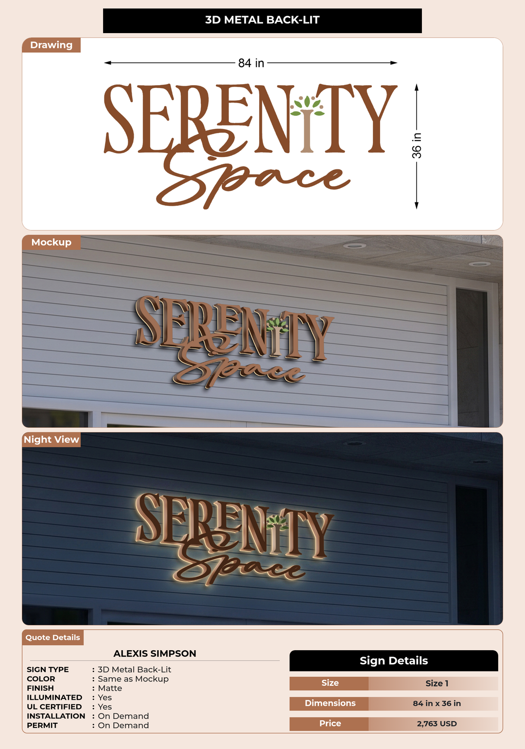 CUSTOM MOCKUP SIGN FOR Alexis Simpson