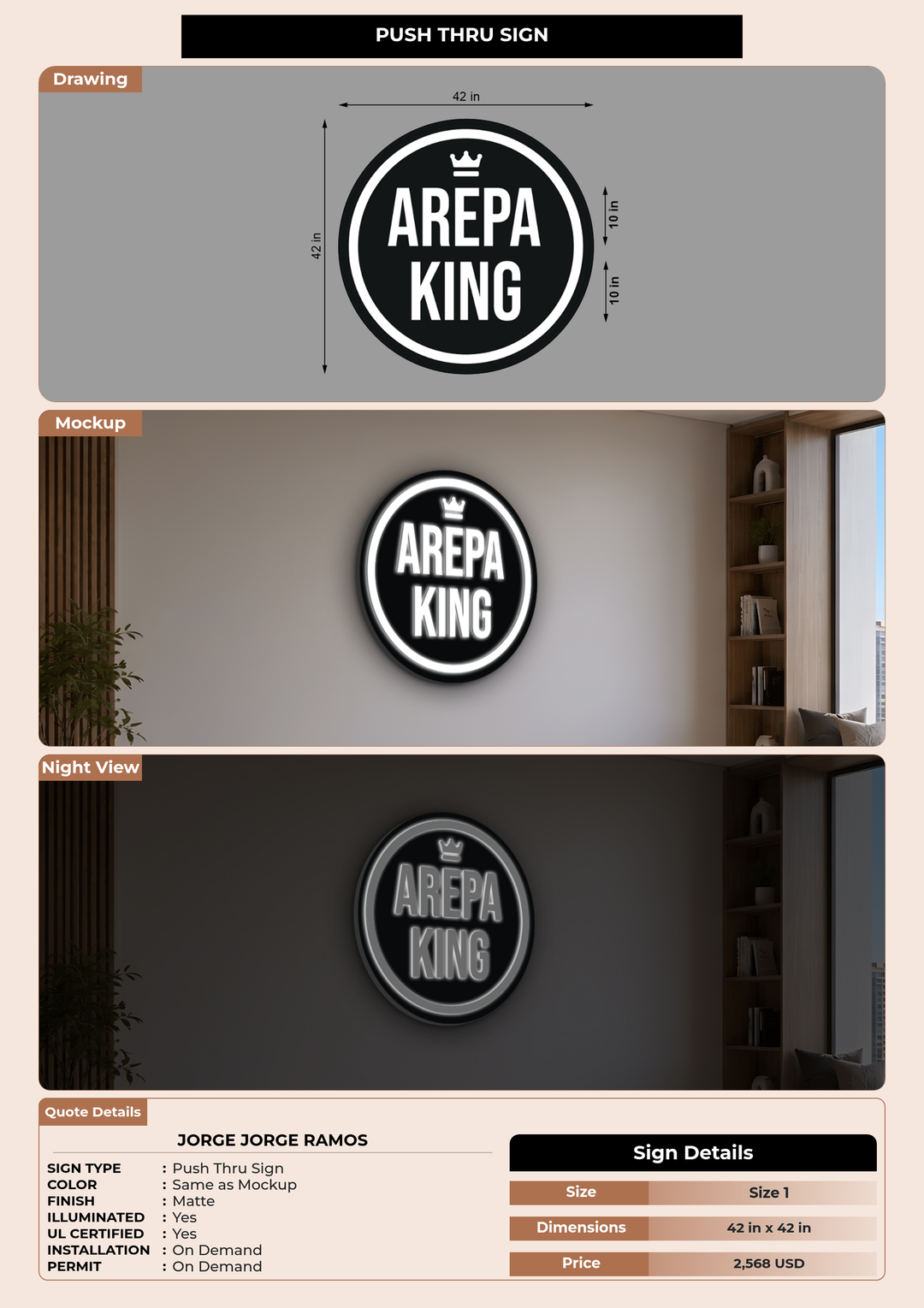 CUSTOM MOCKUP SIGN FOR Jorge Jorge Ramos