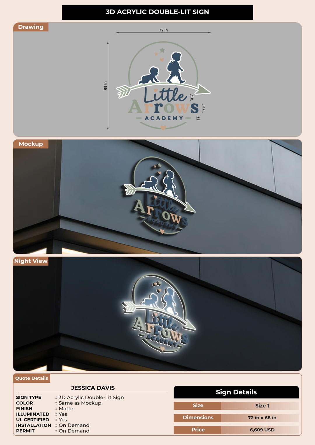 CUSTOM MOCKUP SIGN FOR Jessica Davis