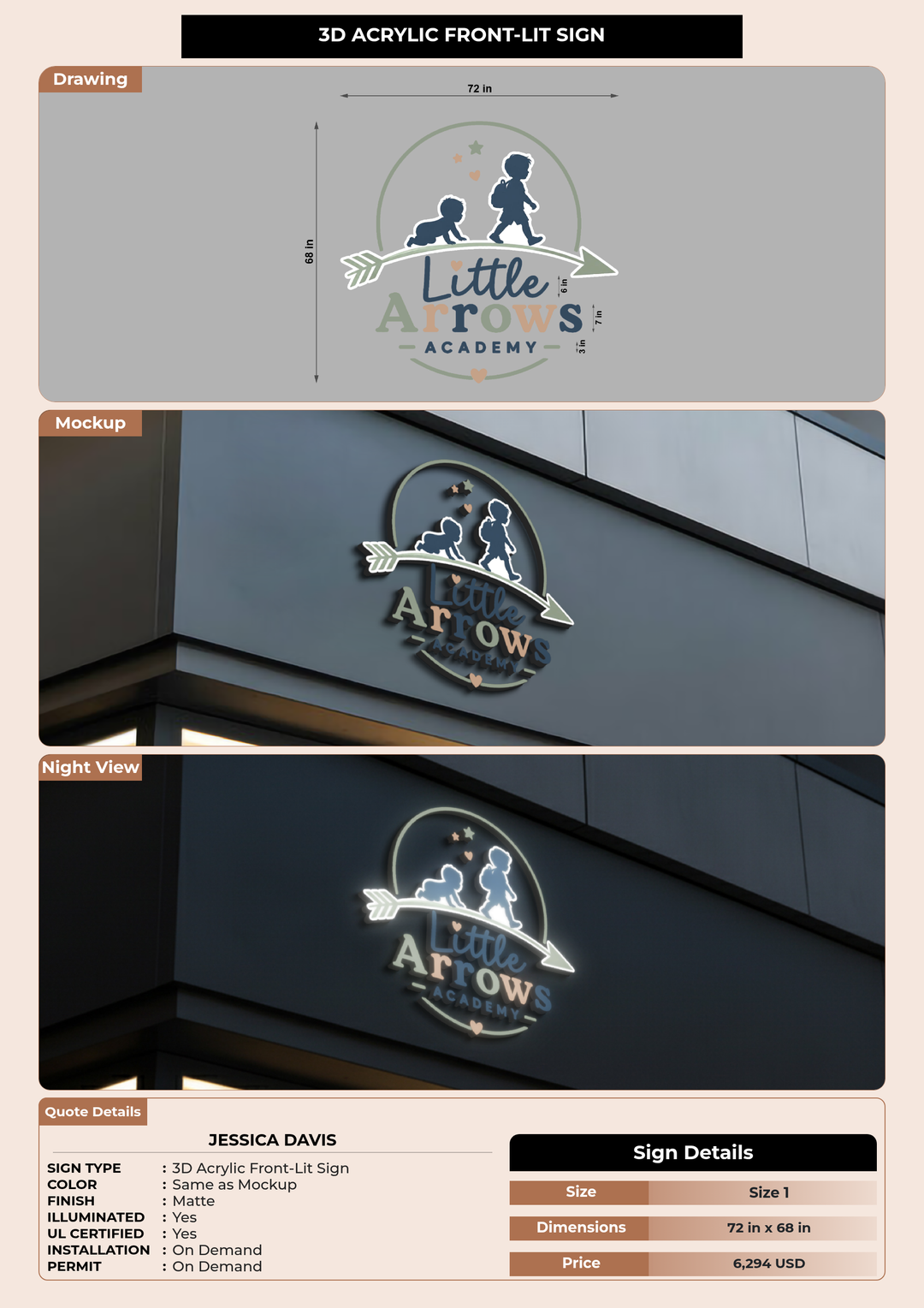 CUSTOM MOCKUP SIGN FOR Jessica Davis