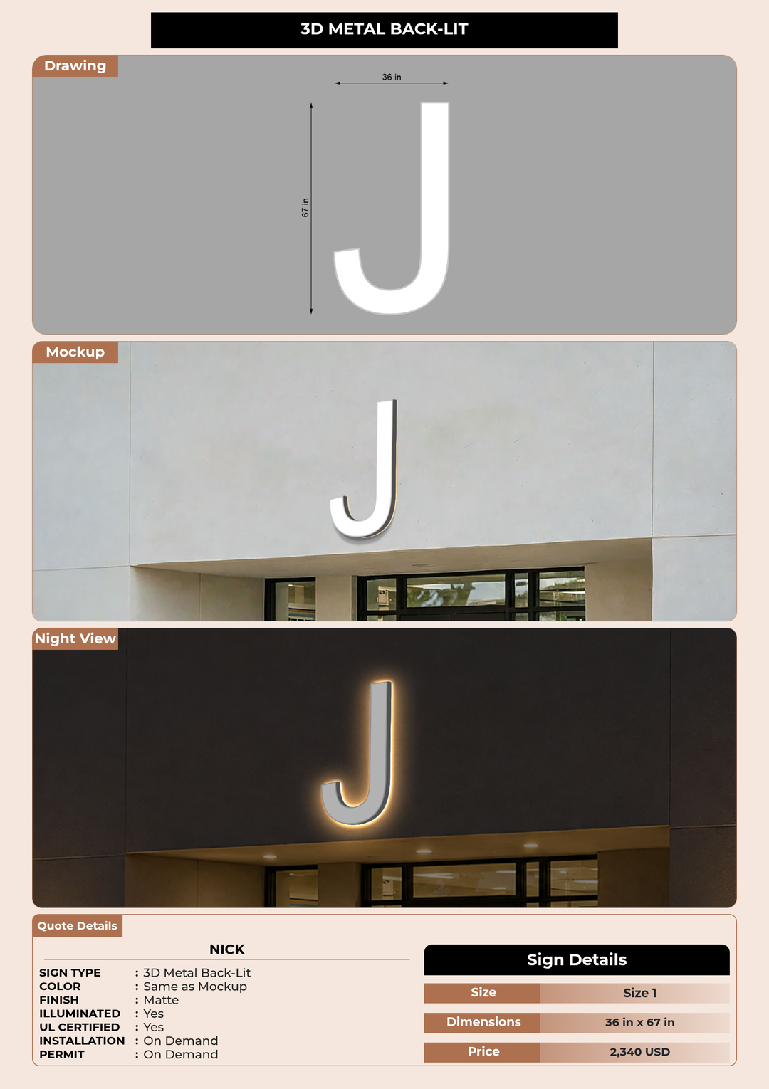 CUSTOM MOCKUP SIGN FOR Nick