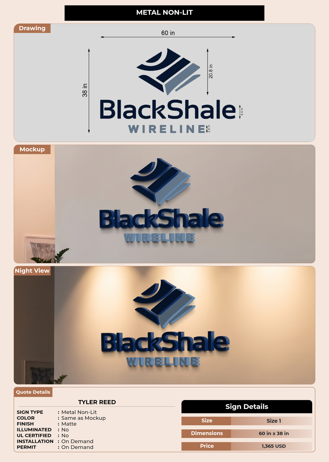 CUSTOM MOCKUP SIGN FOR Tyler Reed