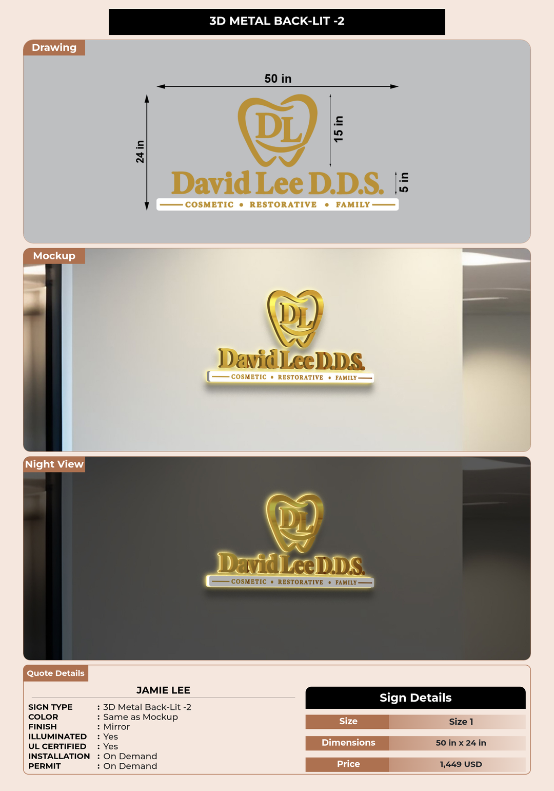 CUSTOM MOCKUP SIGN FOR Jamie Lee
